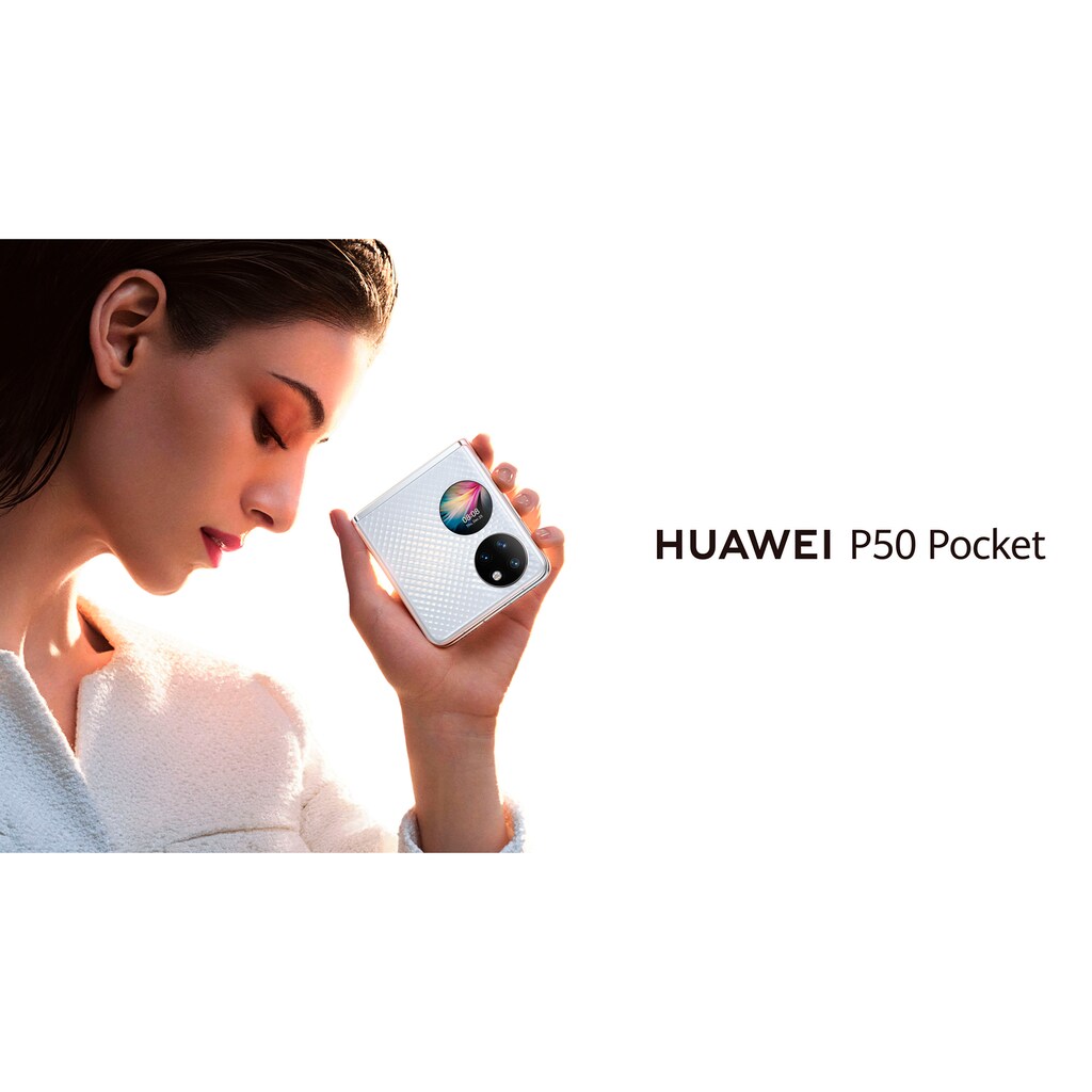 Huawei Smartphone »P50 Pocket Premium«, Gold, 17,53 cm/6,9 Zoll, 512 GB Speicherplatz, 40 MP Kamera