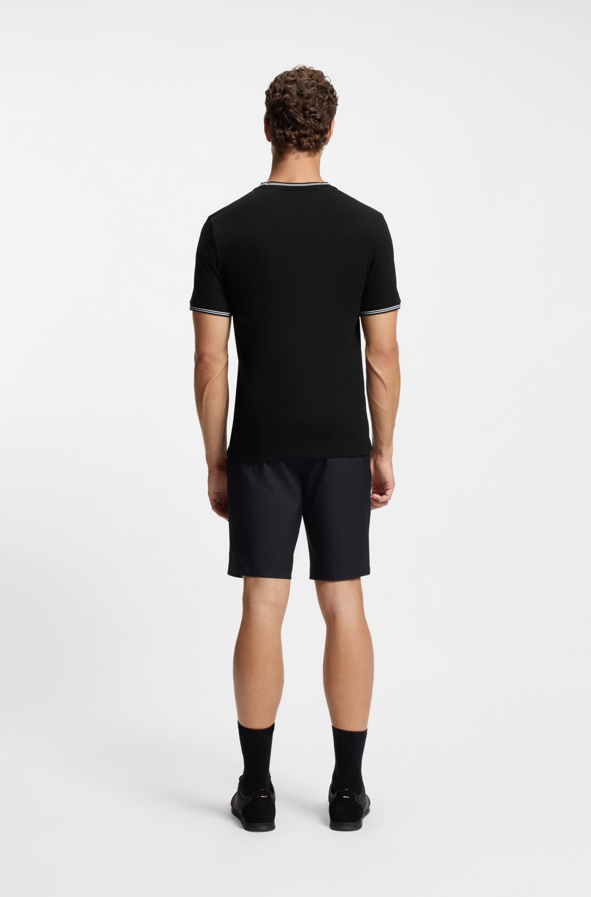 BOSS GREEN T-Shirt »Taul« aus softem Stretch-Baumwoll-Piqué, Regular Fit, Kühlend