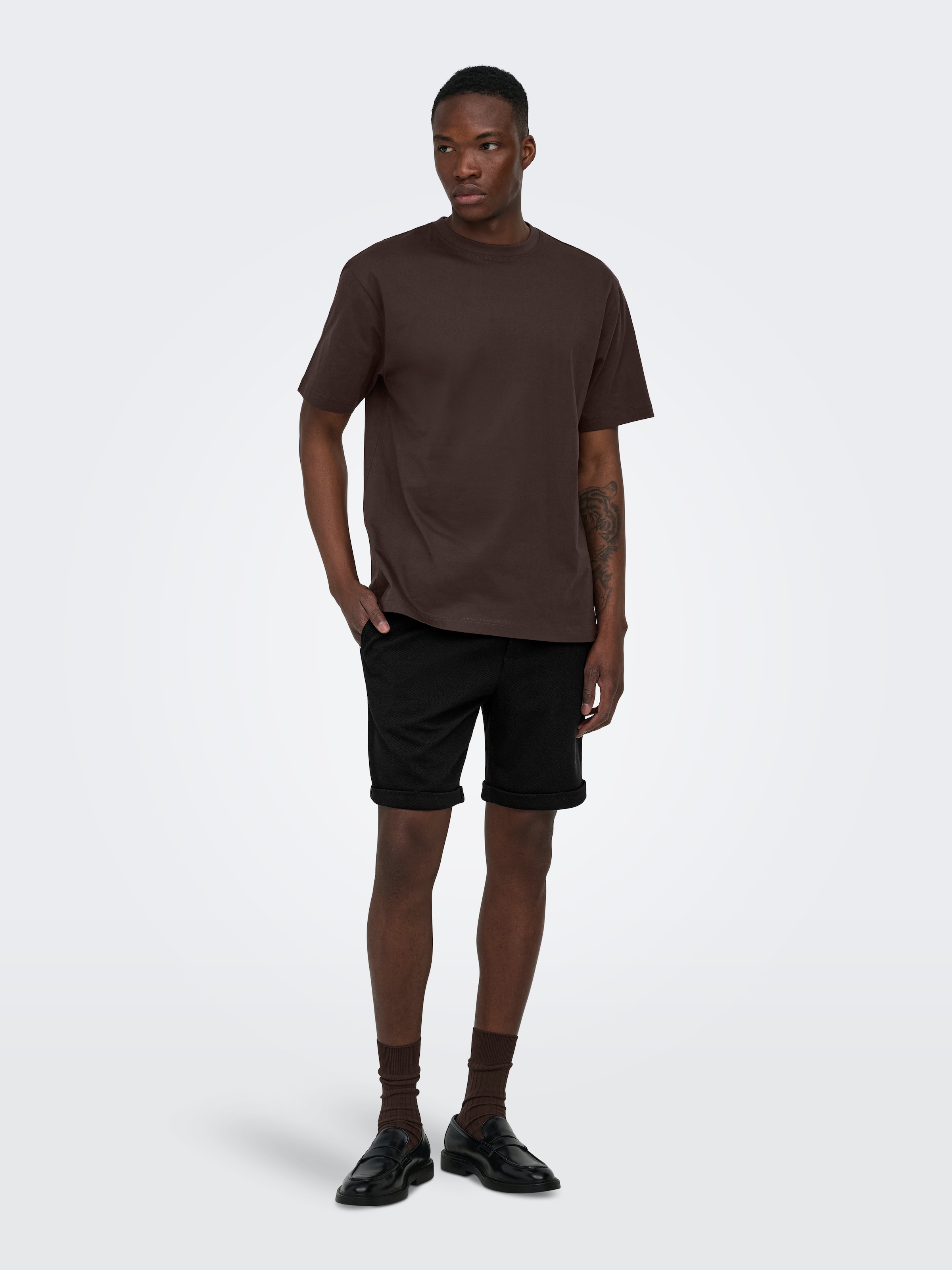 ONLY & SONS Sweatshorts »ONSNEWKODYL REG S SHORTS BP«  Materialmix, normal geschnitten