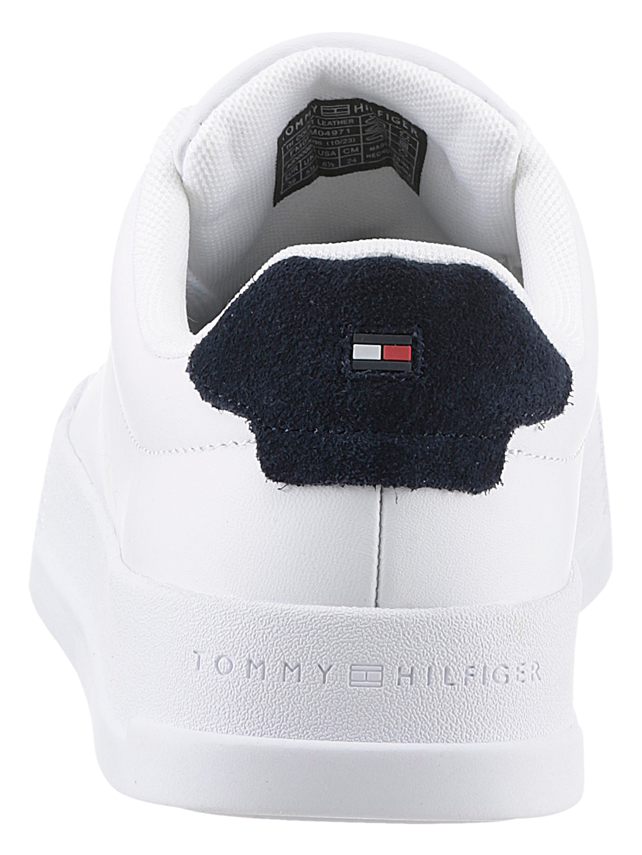 Tommy Hilfiger Sneaker »TH COURT LEATHER«, mit seitlichem Logoschriftzug, Freizeitschuh, Halbschuh, Schnürschuh