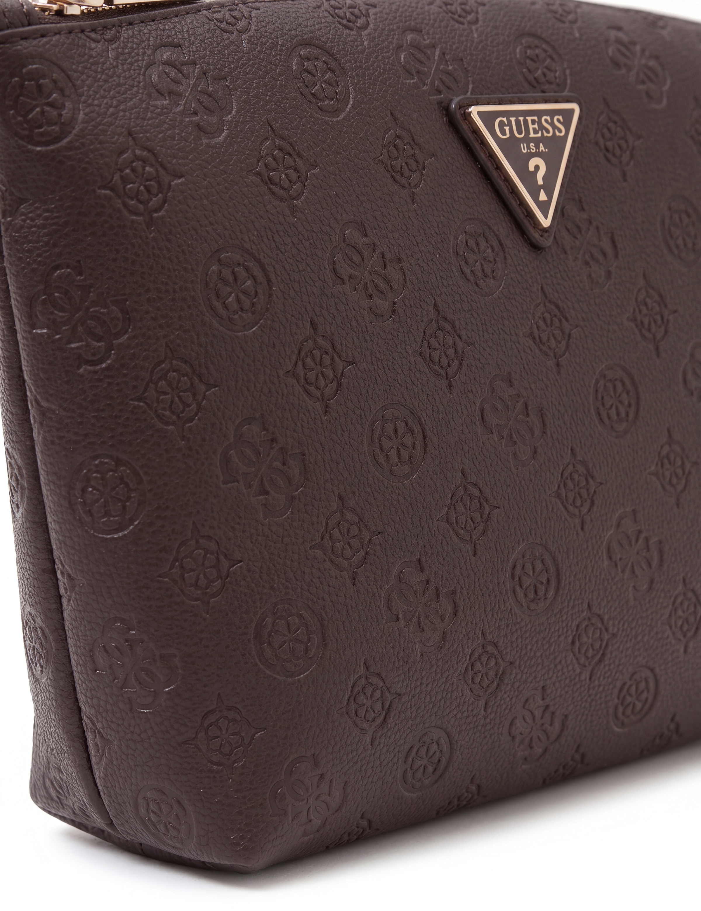 Guess Kosmetiktasche »LENWOOD TOP ZIP COSMETIC« Waschbeutel, Wash Bag, Kosmetiktasche mit Reißverschluss
