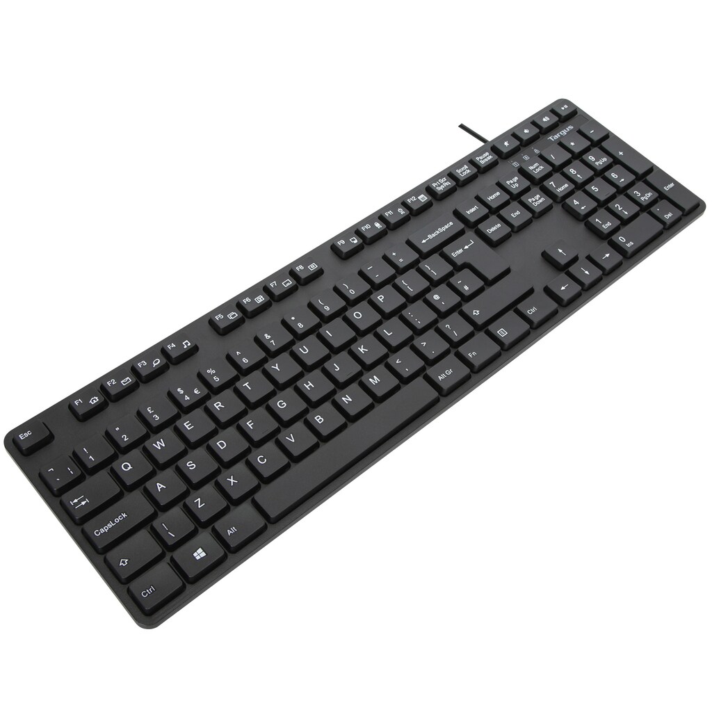 Targus USB-Tastatur »Antimicrobial USB Wired Keyboard - UK Layout«