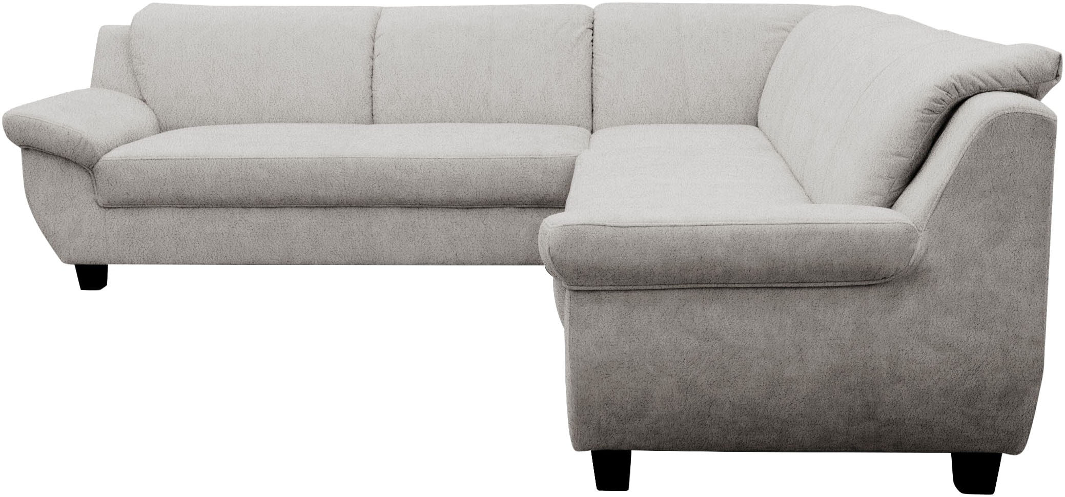 OTTO home Ecksofa »Sillkeborg 251 x 251 cm, formschönes Sofa mit dunklen Füßen« aus haustierfreundlichem Pet Friendly Bezug