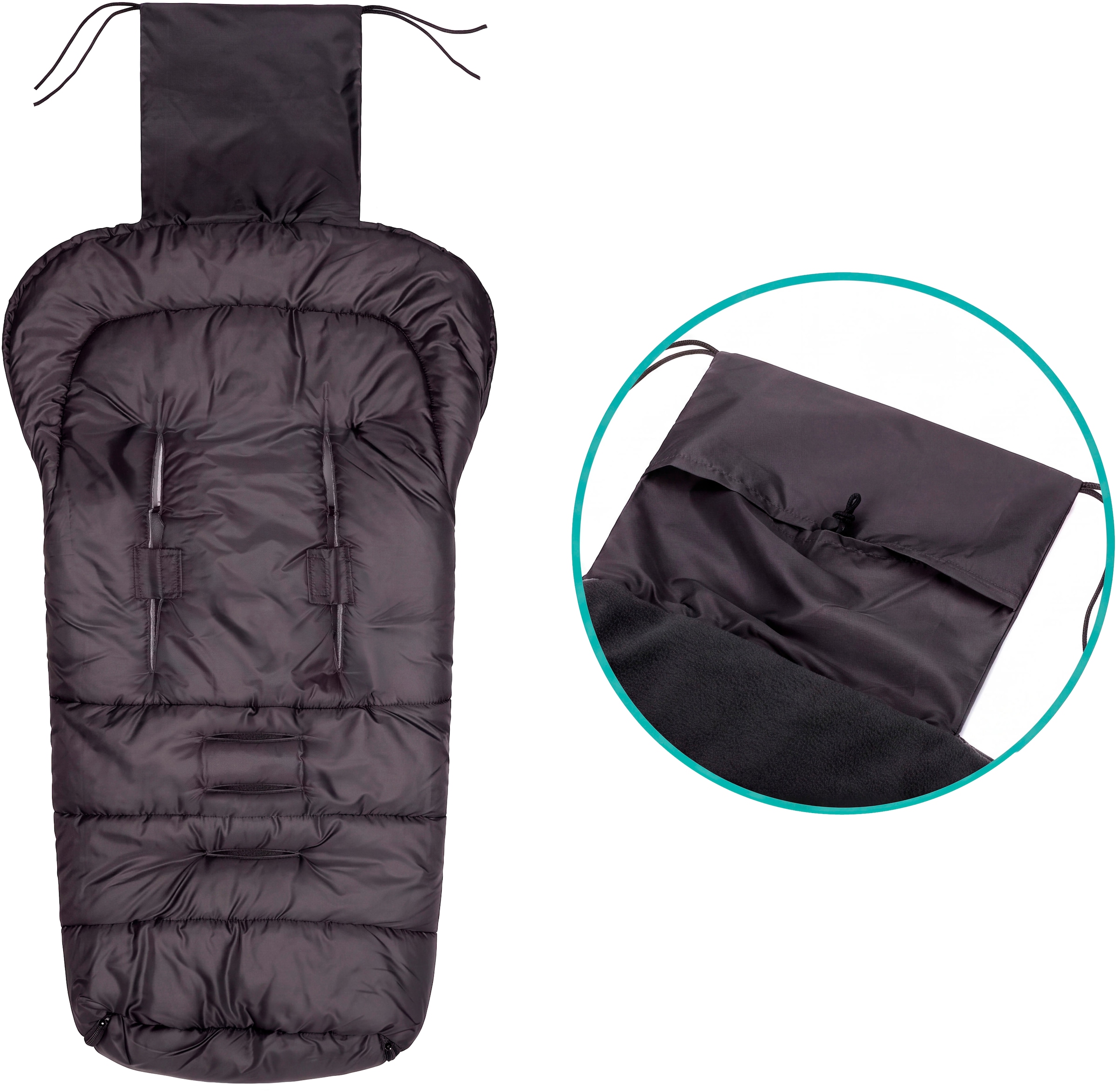 Fillikid Fußsack »Eco Big Winterfußsack, schwarz«