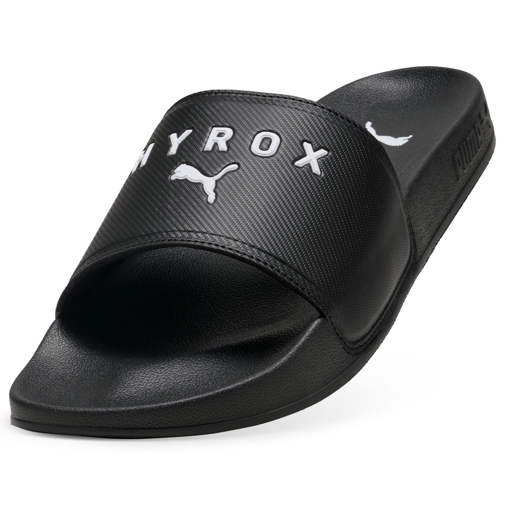 PUMA Badesandale »LEADCAT 2.0 HYROX«  gepufferter Riemen, vorgeformtes Fußbett, bedrucktes Design