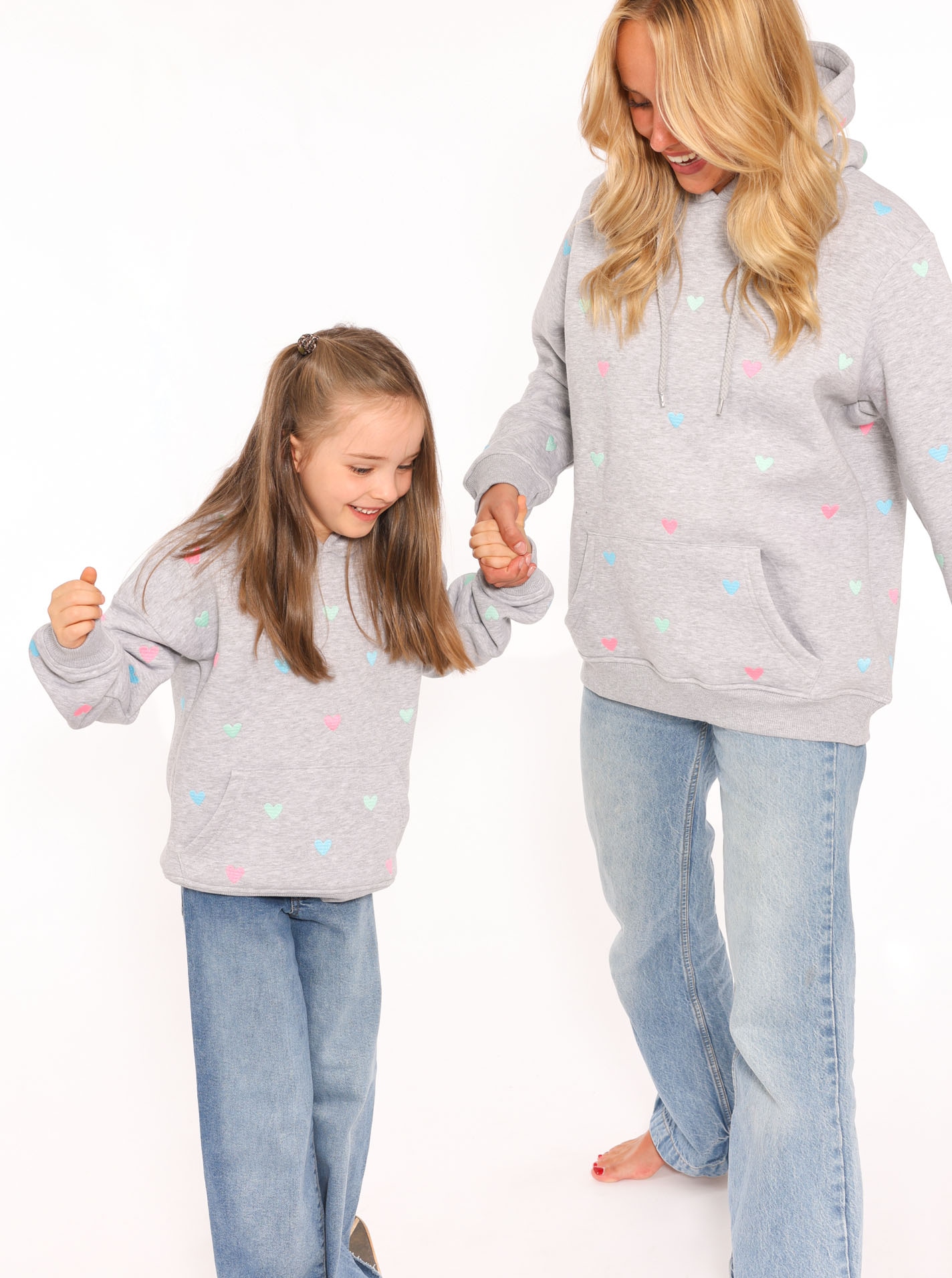 Zwillingsherz Hoodie »"Hearts"«, mit Mini Me Style für Mütter & Töchter