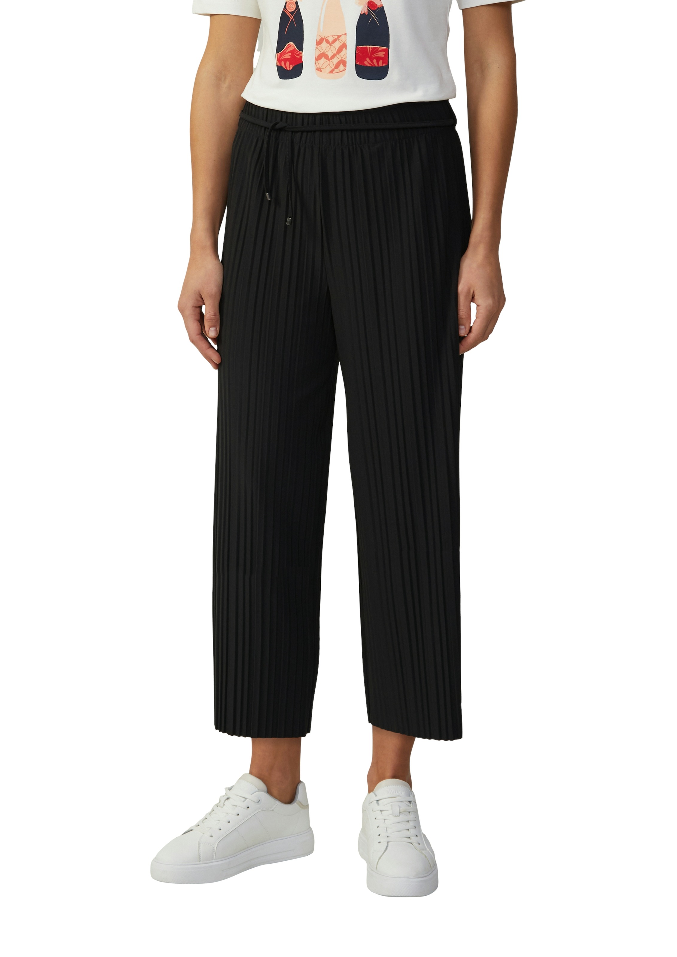 s.Oliver BLACK LABEL Stoffhose, Sommerhose mit Wide Leg