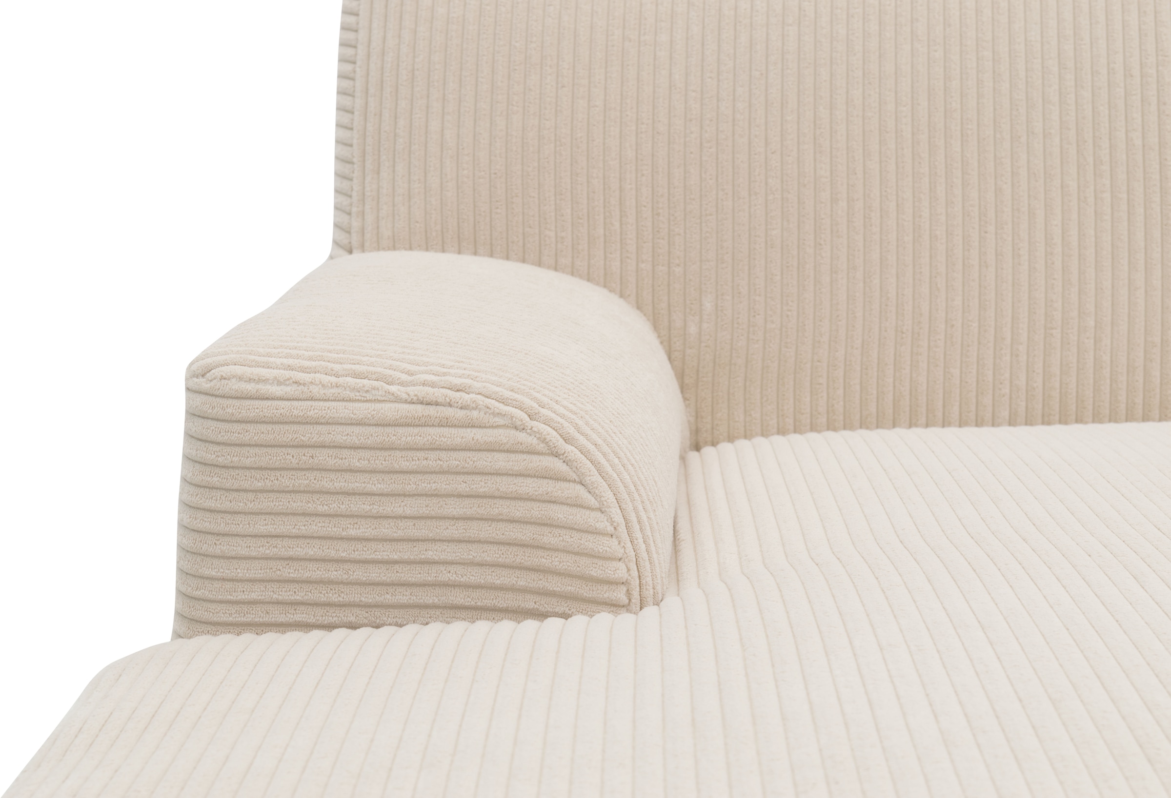 DOMO collection Ecksofa »Turah 2, L-Form, Cord oder Luxus-Microfaser, komfortabler Federkern«, B/T/H: 241/146/79 cm, incl. Zierkissen, wahlweise mit Bettfunktion