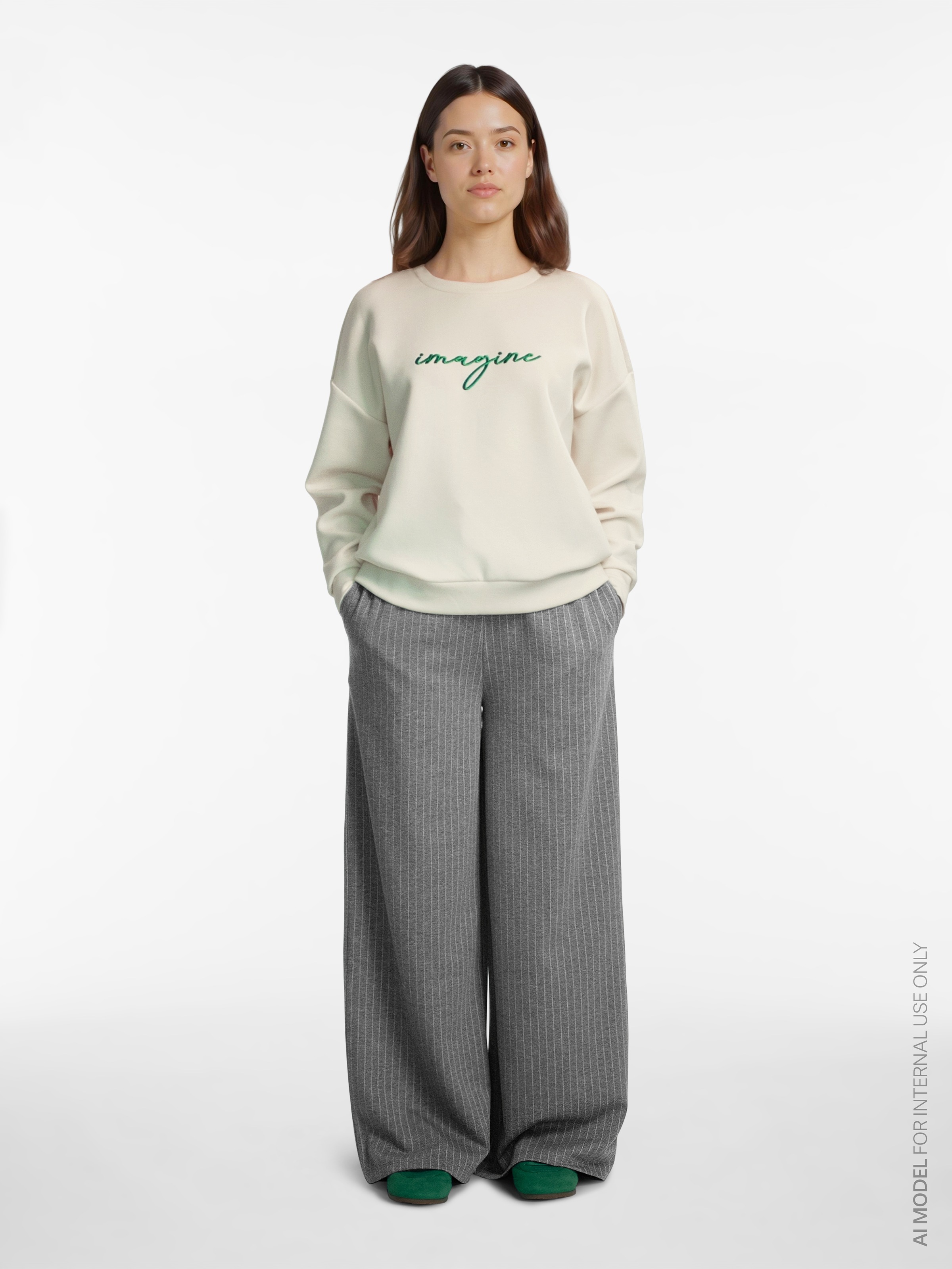 Vila Sweater »VISIFFI IMAGINE O-NECK L/S TOP/PB«
