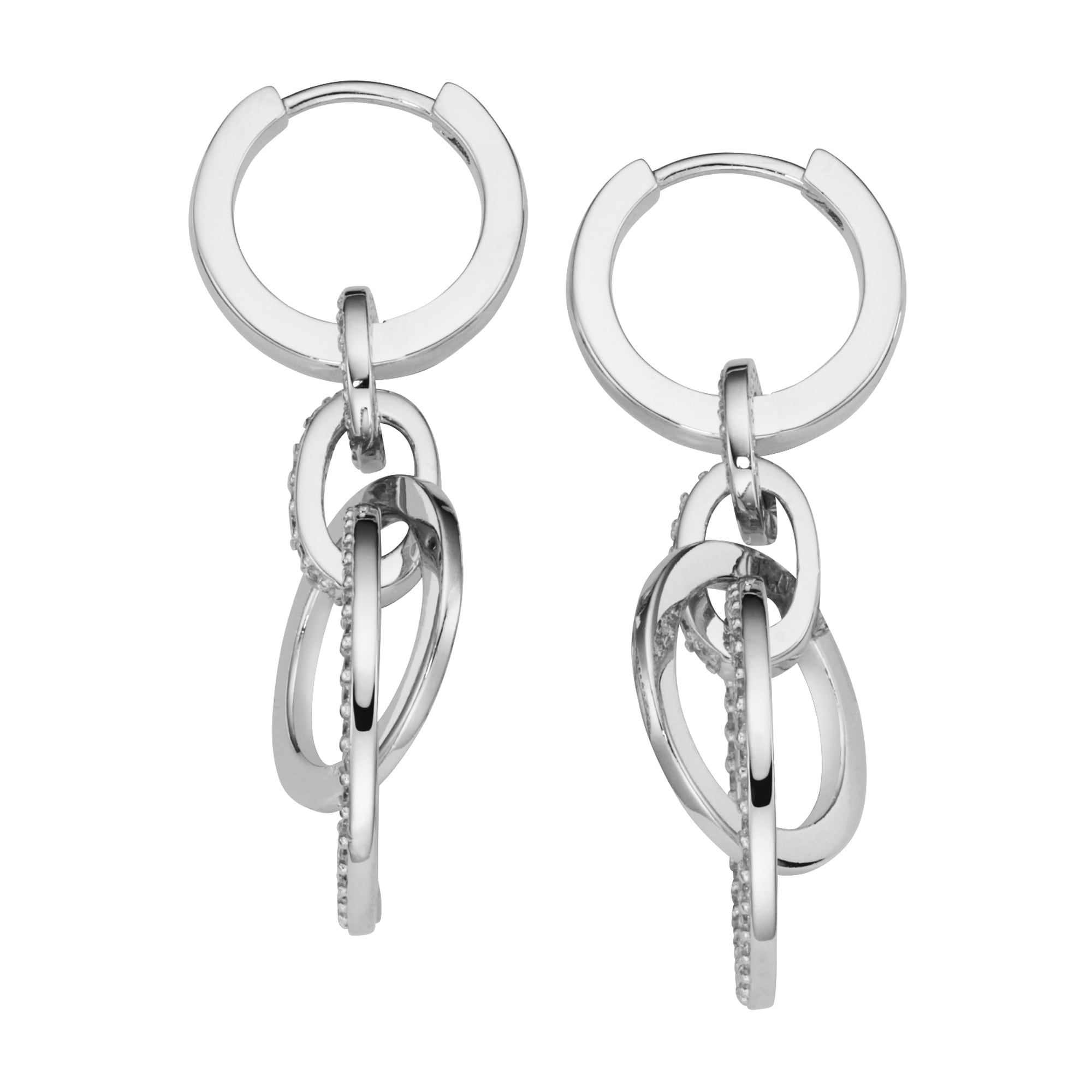 GIORGIO MARTELLO MILANO Paar Creolen »Klappcreolen mit Behang Ringe, Silber 925«
