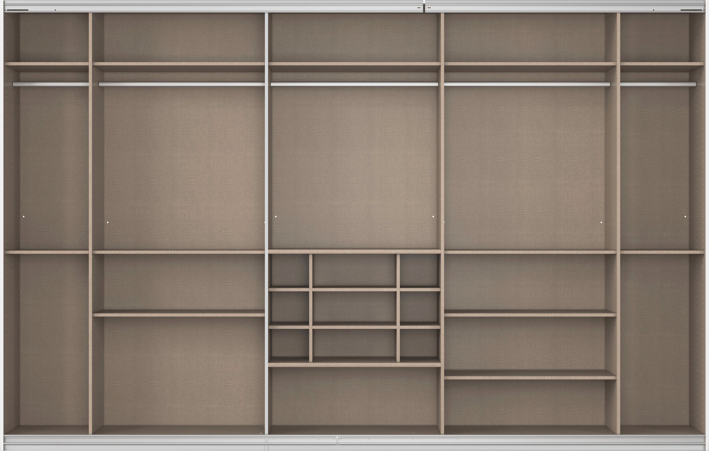 rauch Schwebetürenschrank »Kleiderschrank Schrank Garderobe Wäscheschrank TOMA«, inkl. Regaleinsatz sowie zusätzlichen Einlegeböden MADE IN GERMANY