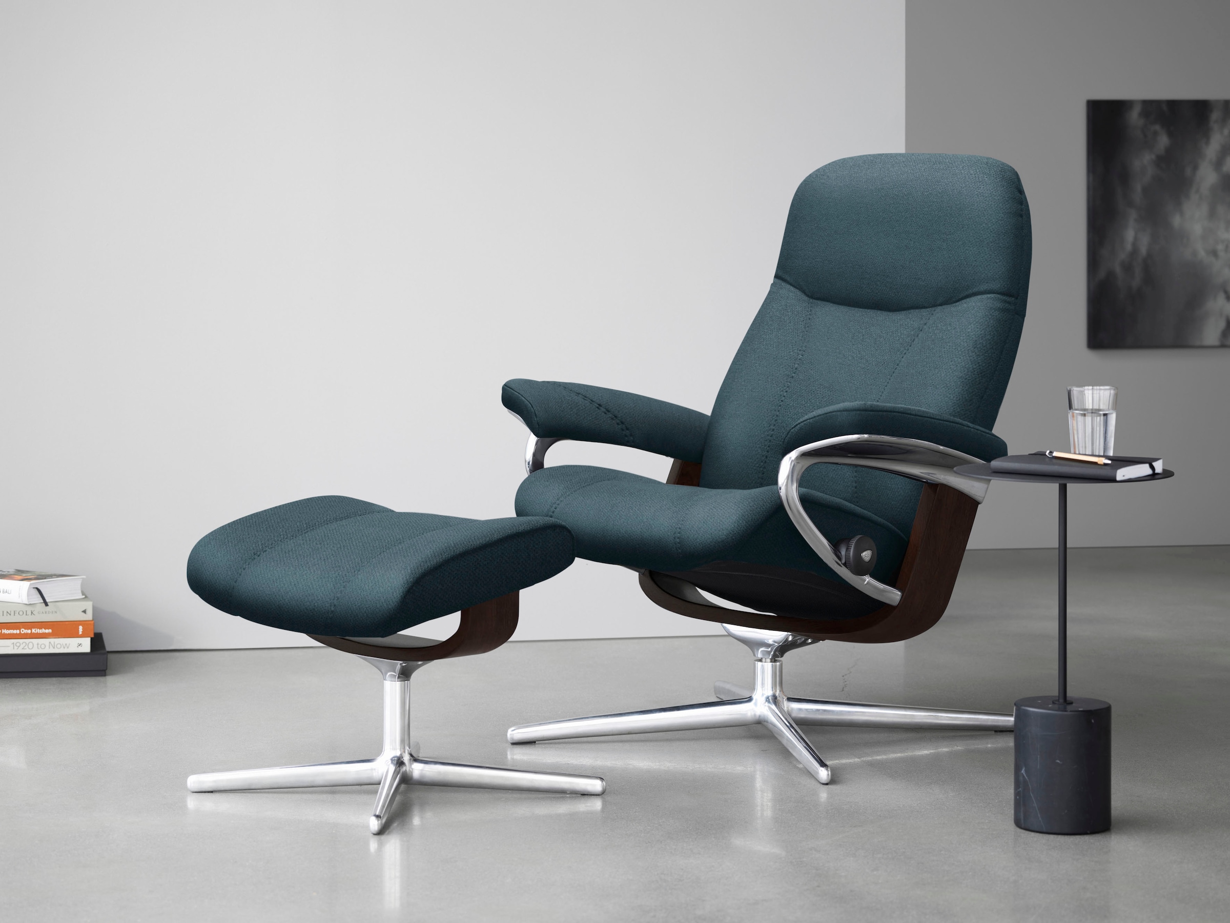 Stressless® Relaxsessel »Consul«, mit Cross Base, Größe S, M & L, Holzakzent Braun