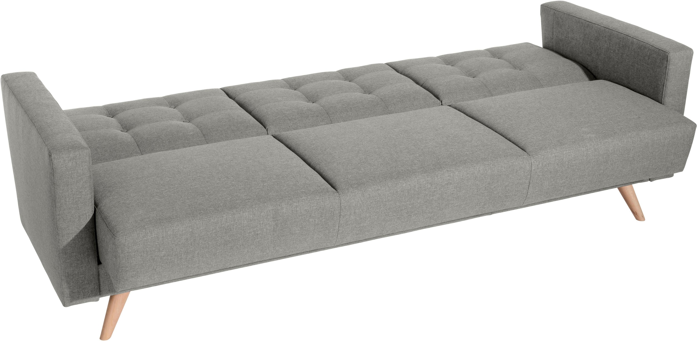 Max Winzer® 3-Sitzer »Julius Kippcouch mit komfortablem Federkern, klassisch und modern«, Schlafsofa, inklusive Bettfunktion & Bettkasten, Breite 224 cm
