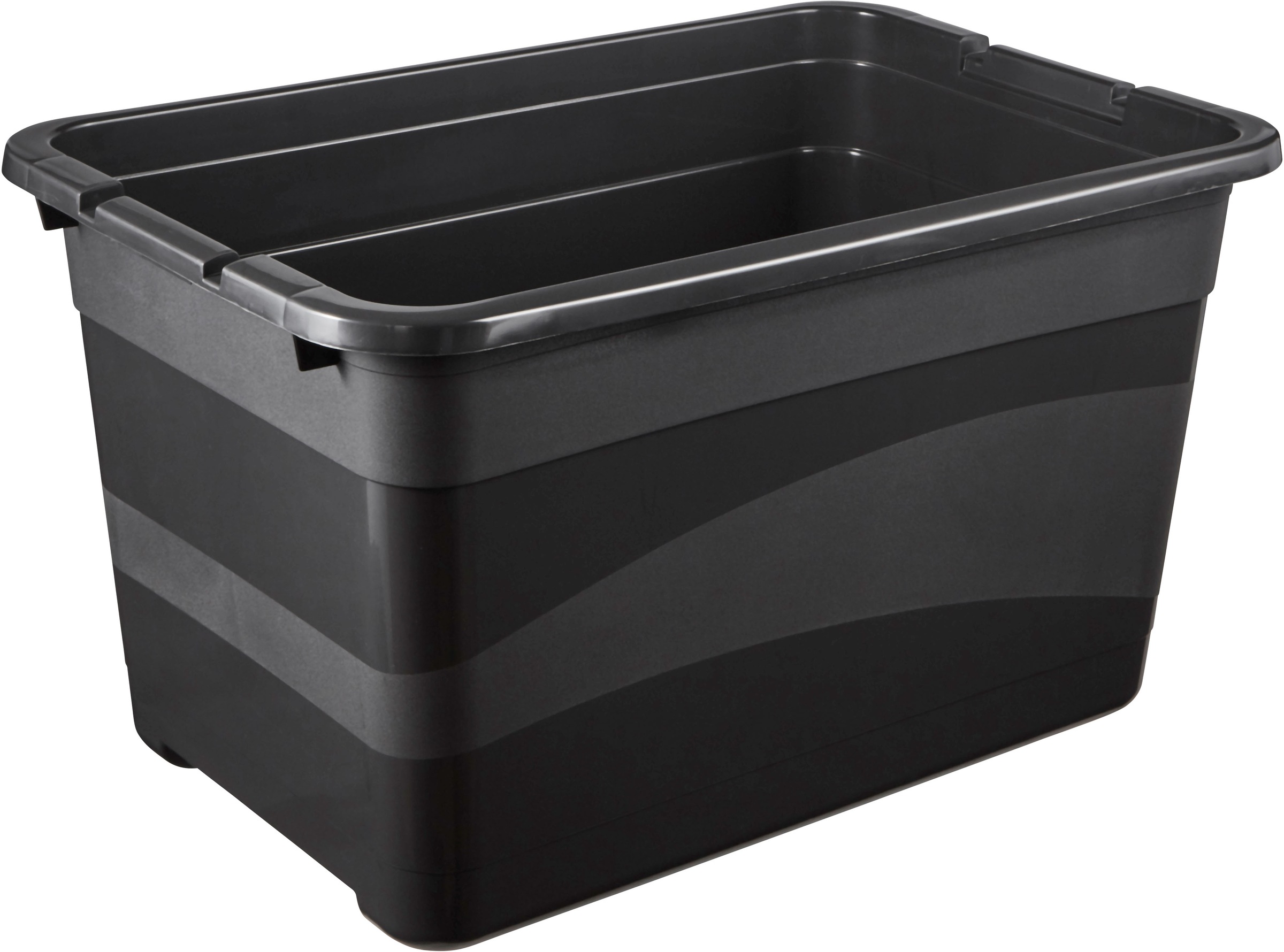 keeeper Transportbehälter »eckhart, 3er Set Transporbox, 52 L, 59,5 x 39,5 x 34 cm« 39,5 cm breit 34 cm hoch 59,5 cm lang Set, 3 Stk. tlg. seitl. Clips, Griffe am Boden, stoßfeste Seitenwände, robuster Deckel