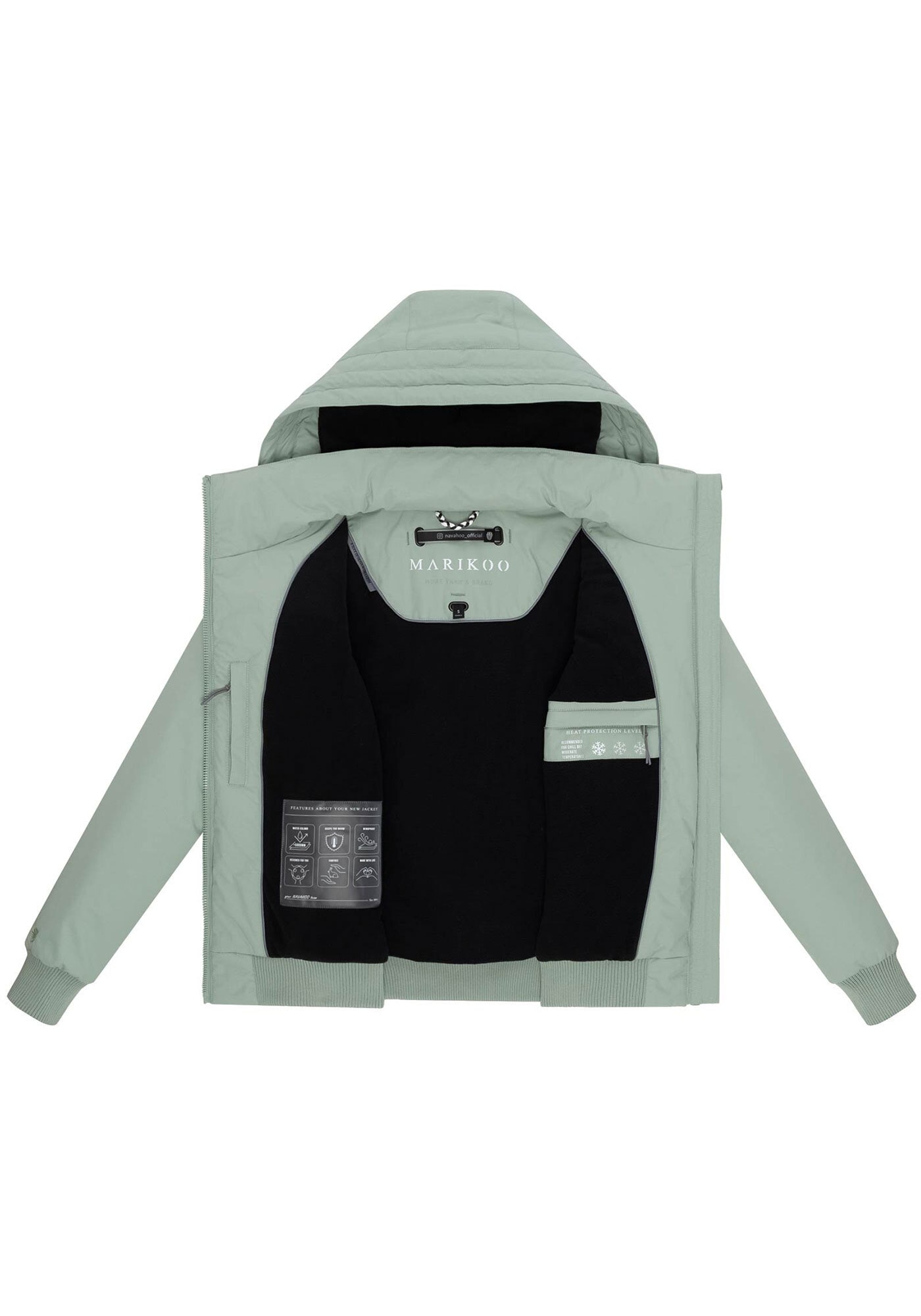 Marikoo Winterjacke »Marikoo Mooni Damen Herbst Caban Jacke N084«