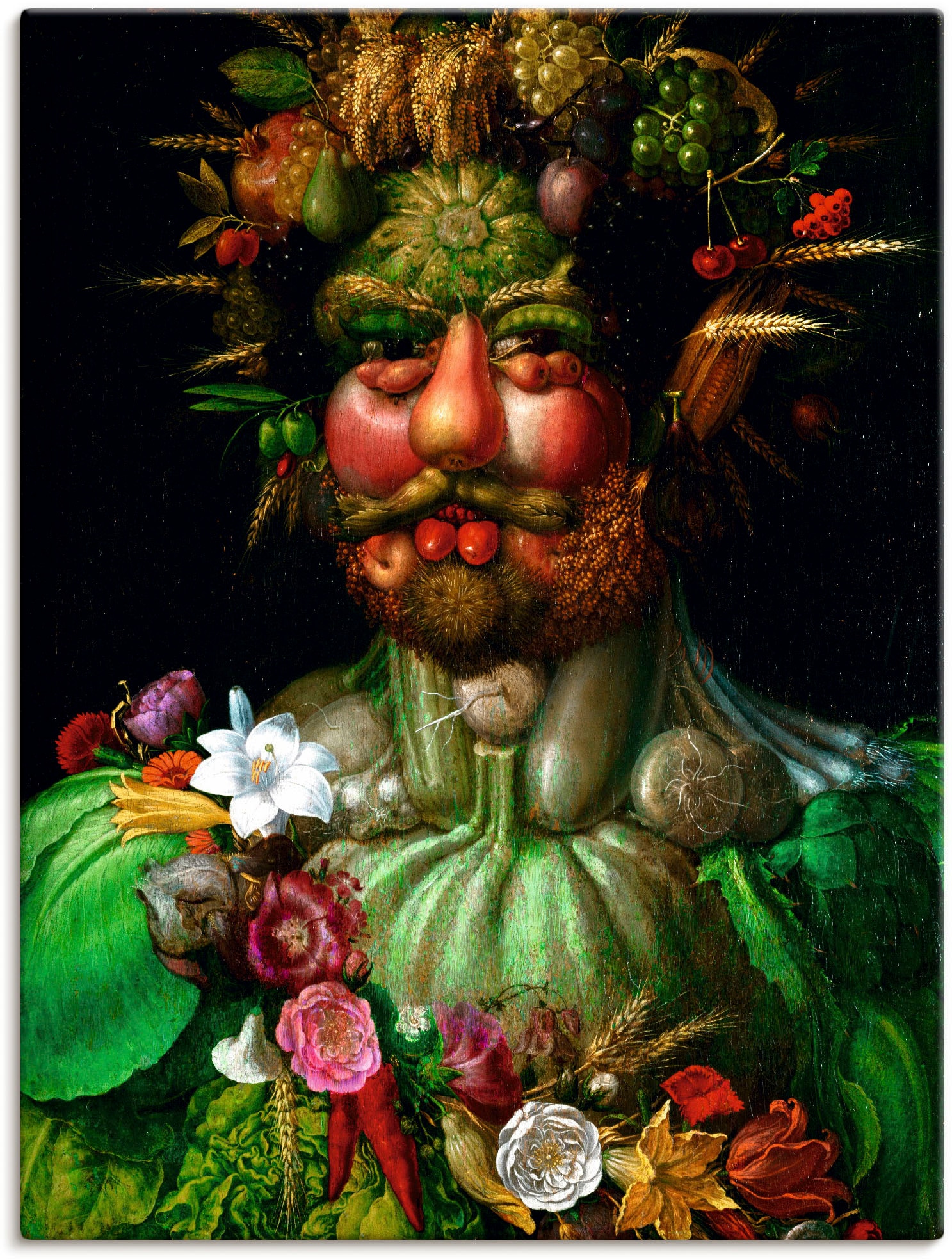 Artland Wandbild »Vertumnus (Kaiser Rudolf II.). 1590«, Porträts, (1 St.),  als Leinwandbild, Wandaufkleber oder Poster in versch. Größen im OTTO  Online Shop