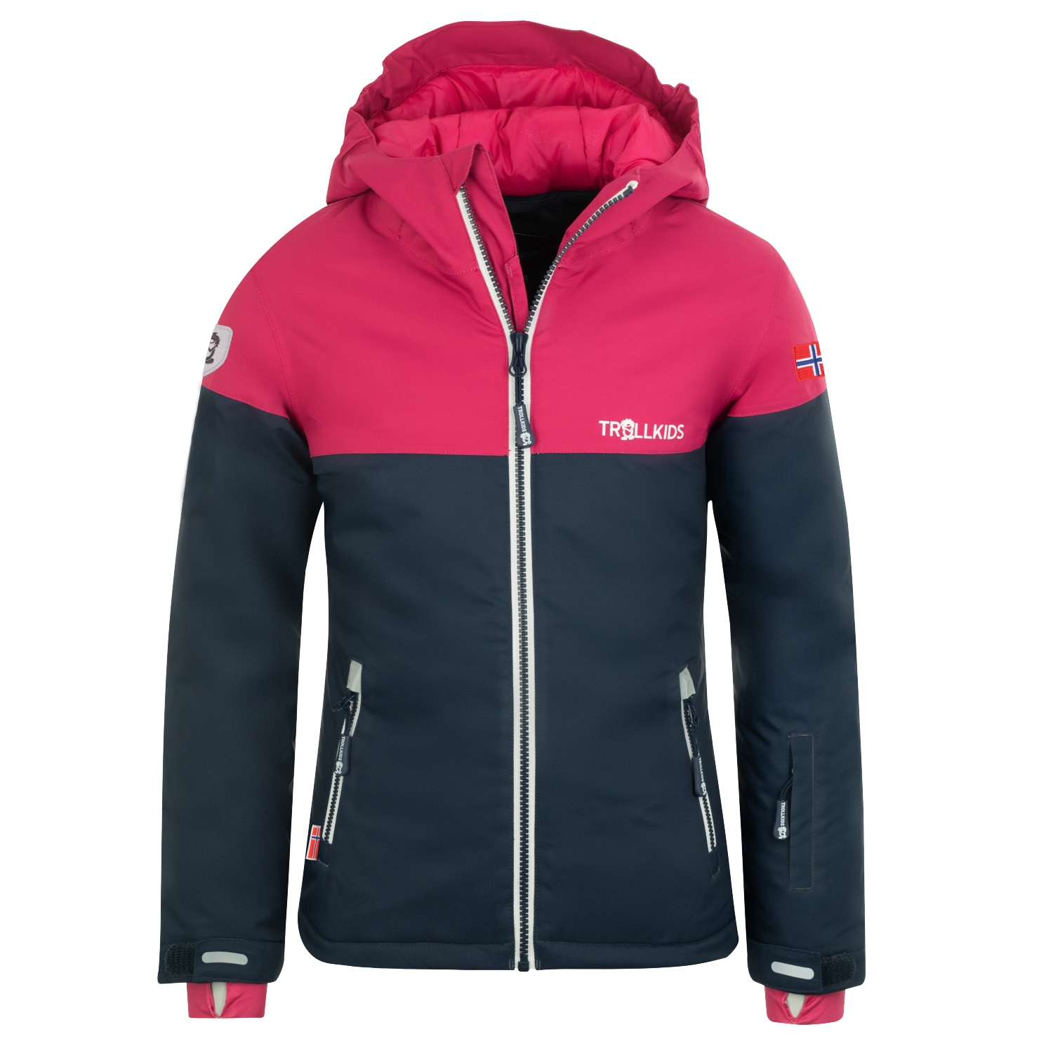 Trollkids Mädchen Winterjacke »GIRLS HALLINGDAL JACKET« mitKapuze in weiß, Größe 152