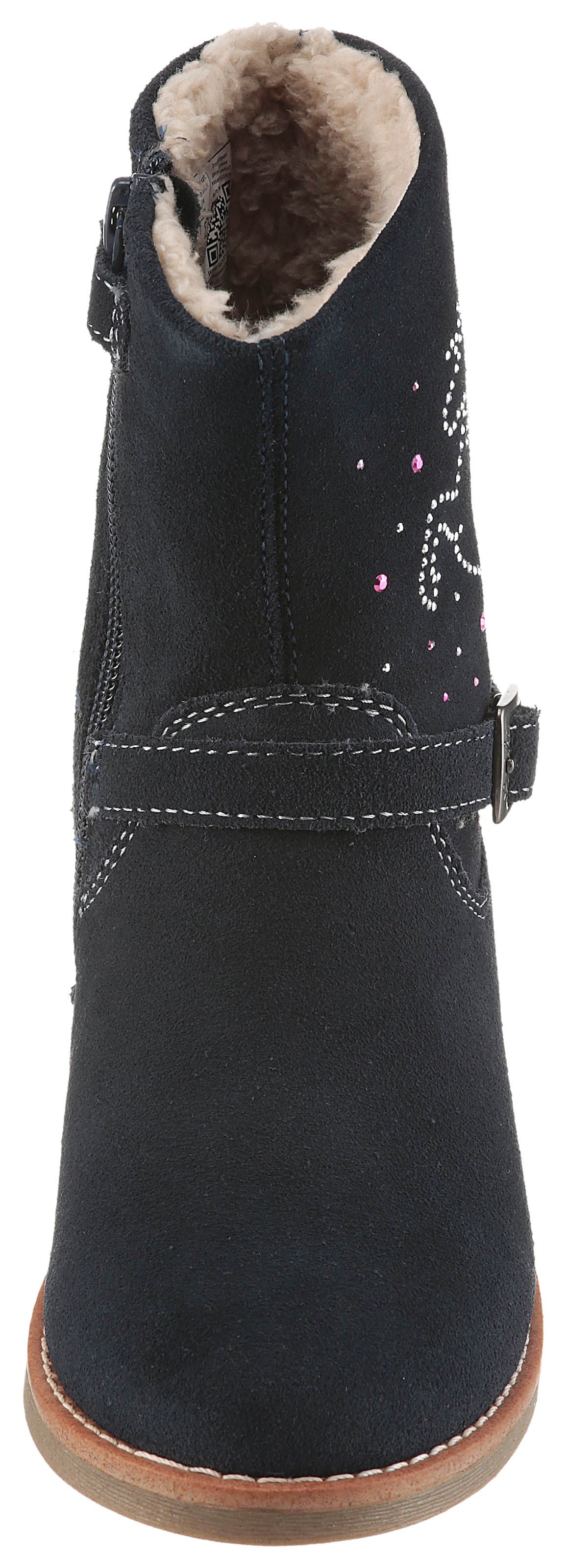 Lurchi Winterboots »Freya TEX, WMS mittel«, Stiefel mit Glitzer-Pferd, Größenschablone zum Download