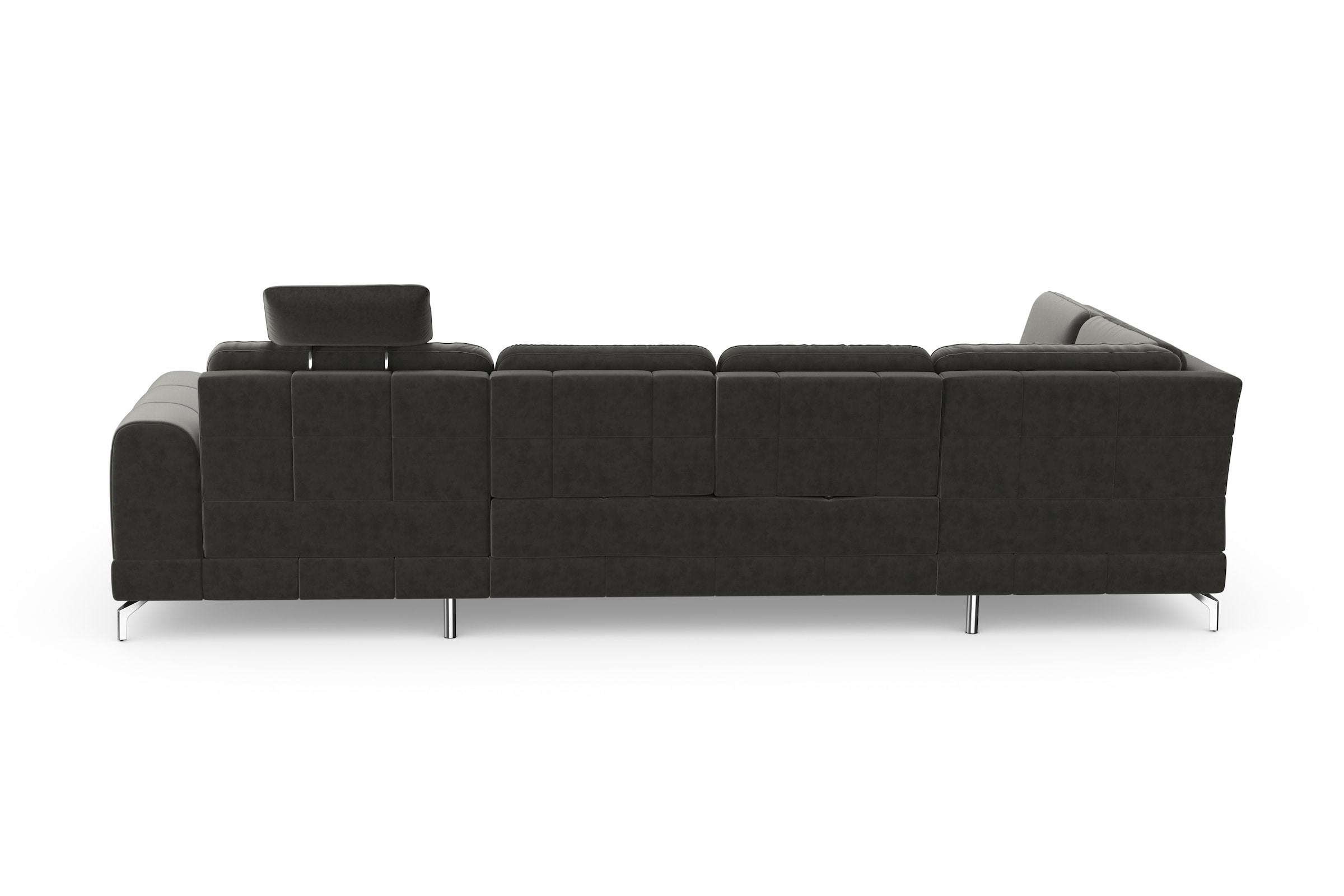 sit&more Wohnlandschaft »Bendigo U-Form«, inklusive Sitztiefenverstellung, Bodenfreiheit 12 cm, in 2 Fußfarben
