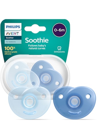 Philips AVENT Schnuller »Soothie 0-6m SCF099«, (2 St.), kiefergerecht geformter Sauger... kaufen
