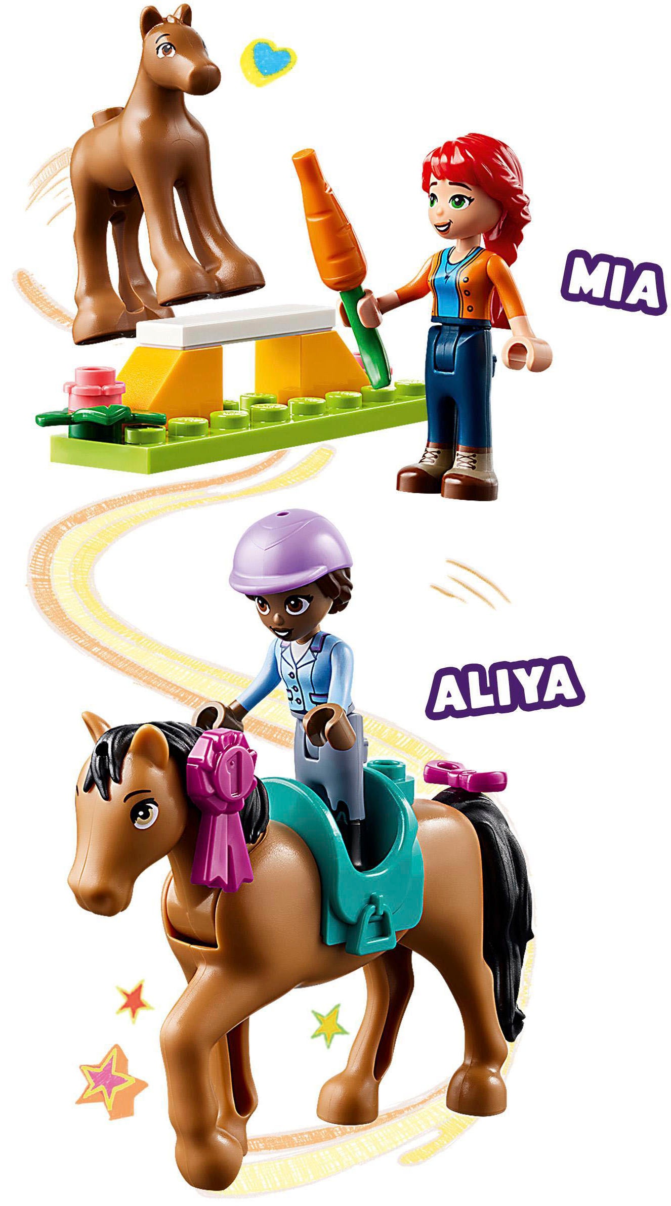 LEGO® Konstruktionsspielsteine »Reitschule (41746), LEGO® Friends«, (134 St.), Made in Europe