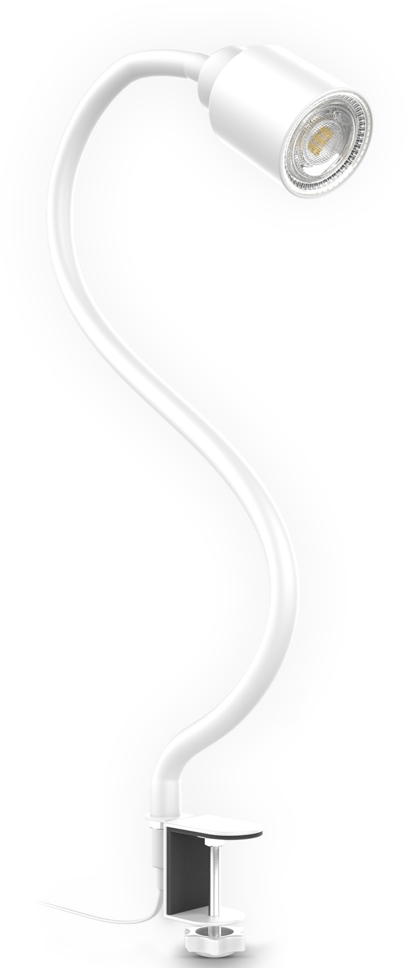 B.K.Licht Klemmleuchte »BK_KL1356 LED Klemmlampe in weiß, Größe Ø 5,2 cm