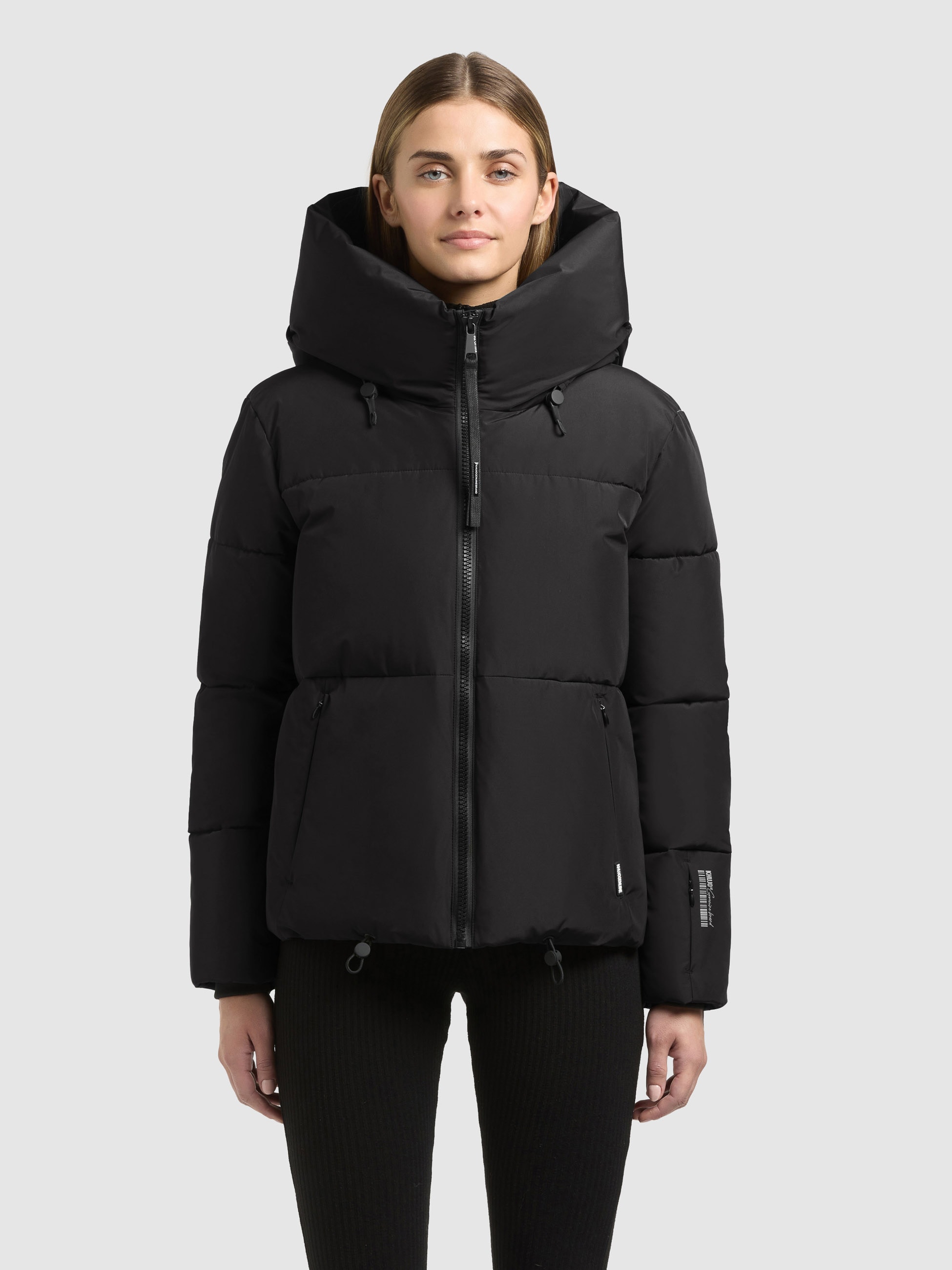 khujo Steppjacke »AUDREY2 MATT« mit Kapuze Reißverschlusstaschen mit Fleecefutter