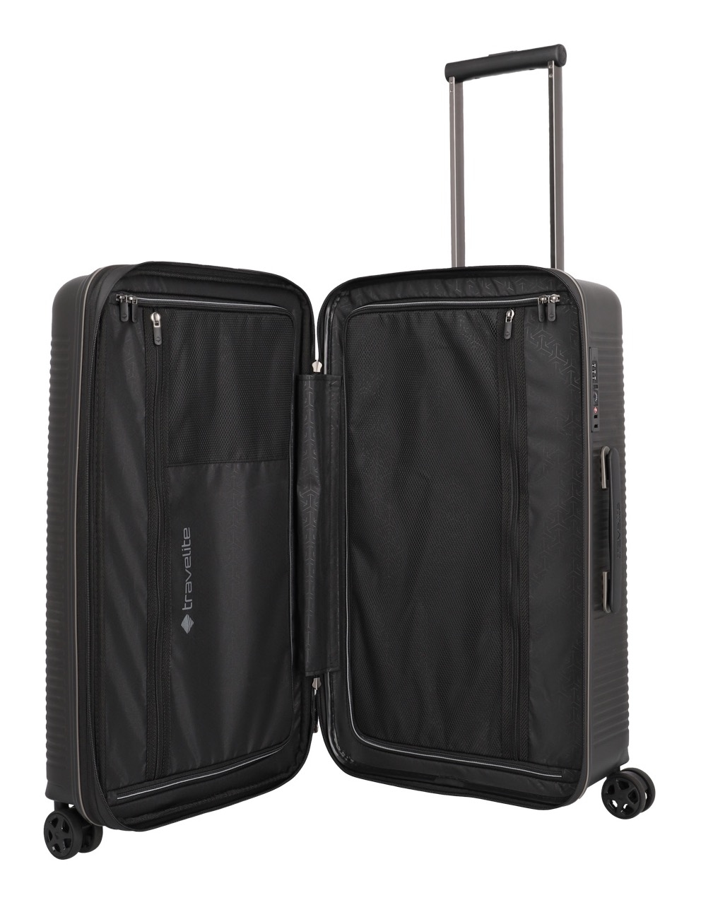 travelite Hartschalen-Trolley »ROOMER Trunk Reisekoffer Hartschale« 66 l 4 Rollen TSA-Schloss – robustes Reisegepäck im Trunk-Design
