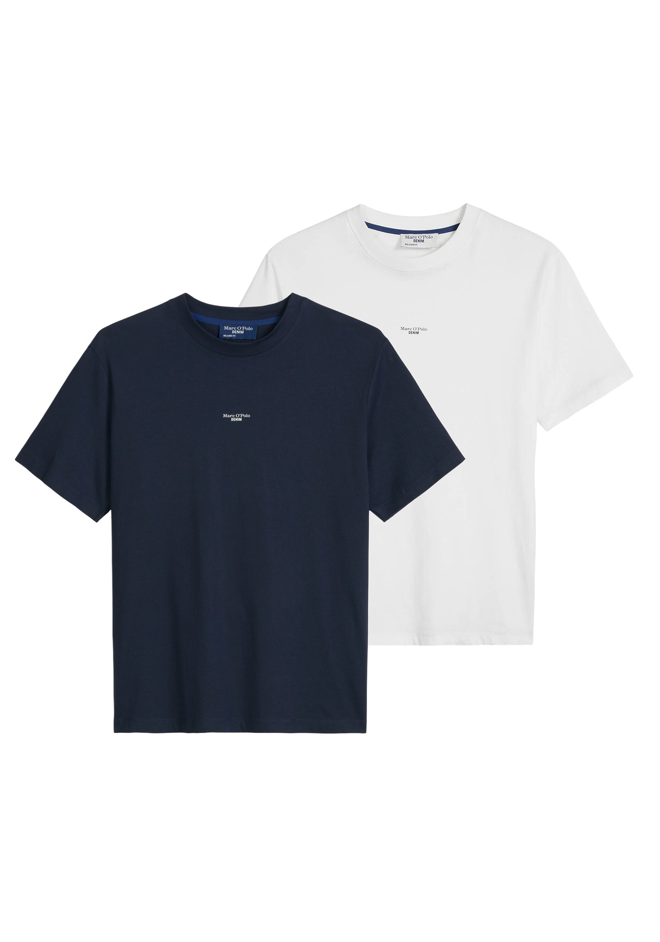 Marc O'Polo DENIM T-Shirt »T-Shirt T-Shirt, SSL, Logo Print, Relax 2er Pack« 2