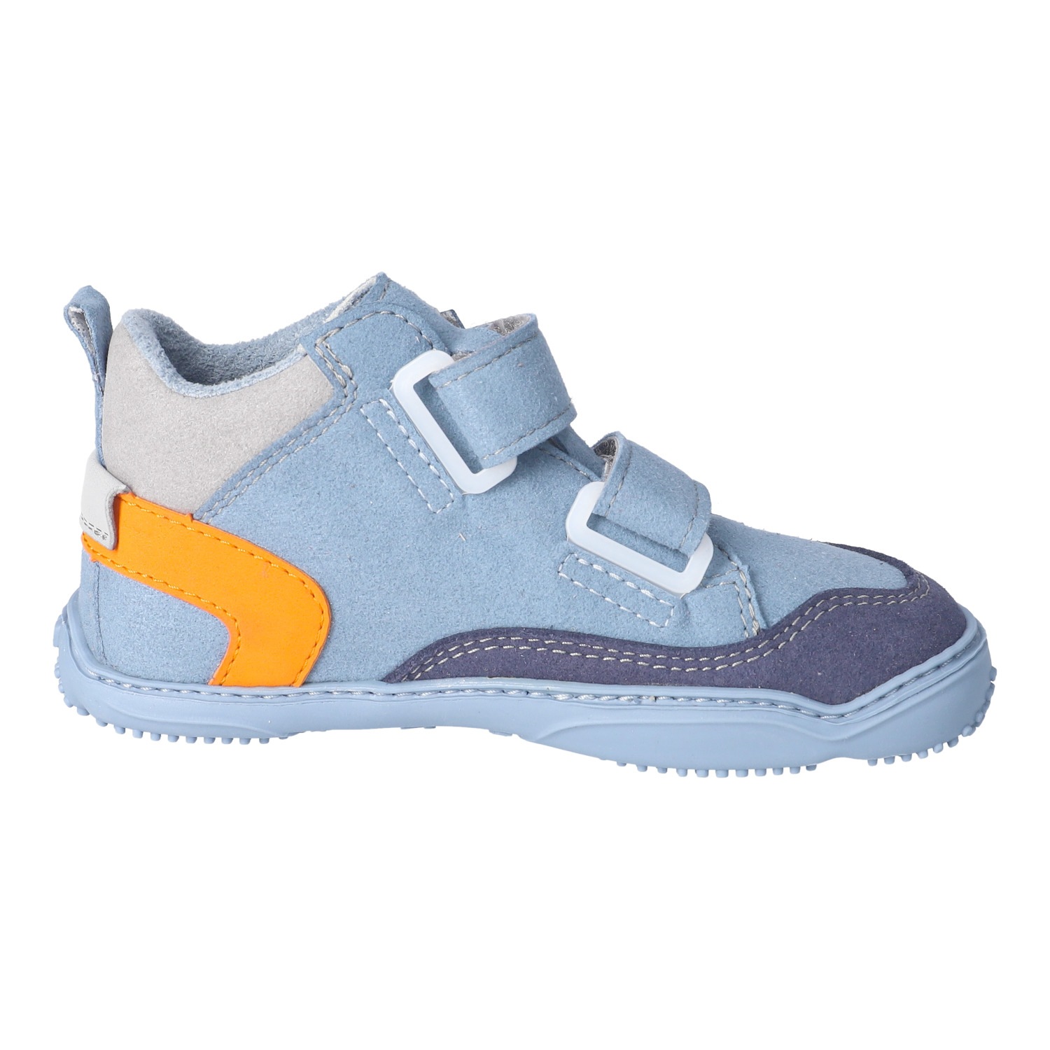 qnuffs Barfußschuh »Kastanie«  Klettschuh, mit Namensschild an der Ferse, kürzbarer Klettriemen