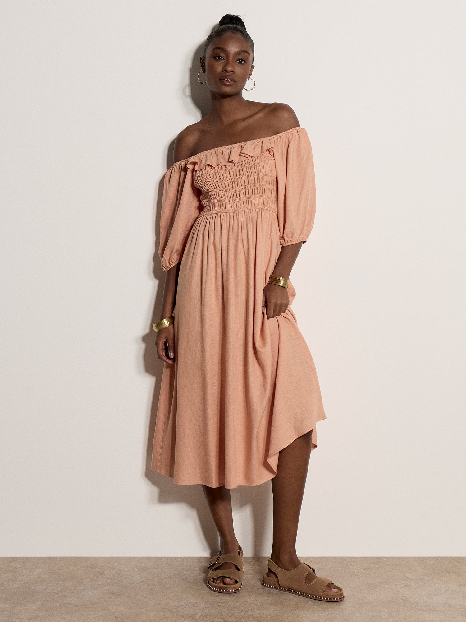 Apricot Maxikleid »Maxikleid« Gerafft