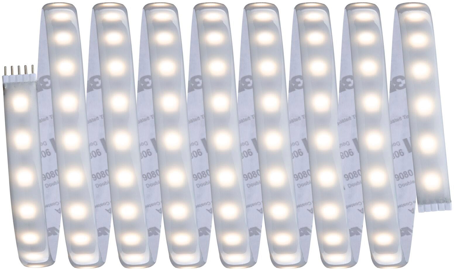 Paulmann LED-Streifen »MaxLED 1000 Basisset 3m RGBW IP44 Cover 3000K 33W 230/24V 75VA Silber«, 1 St.-flammig, RGBW