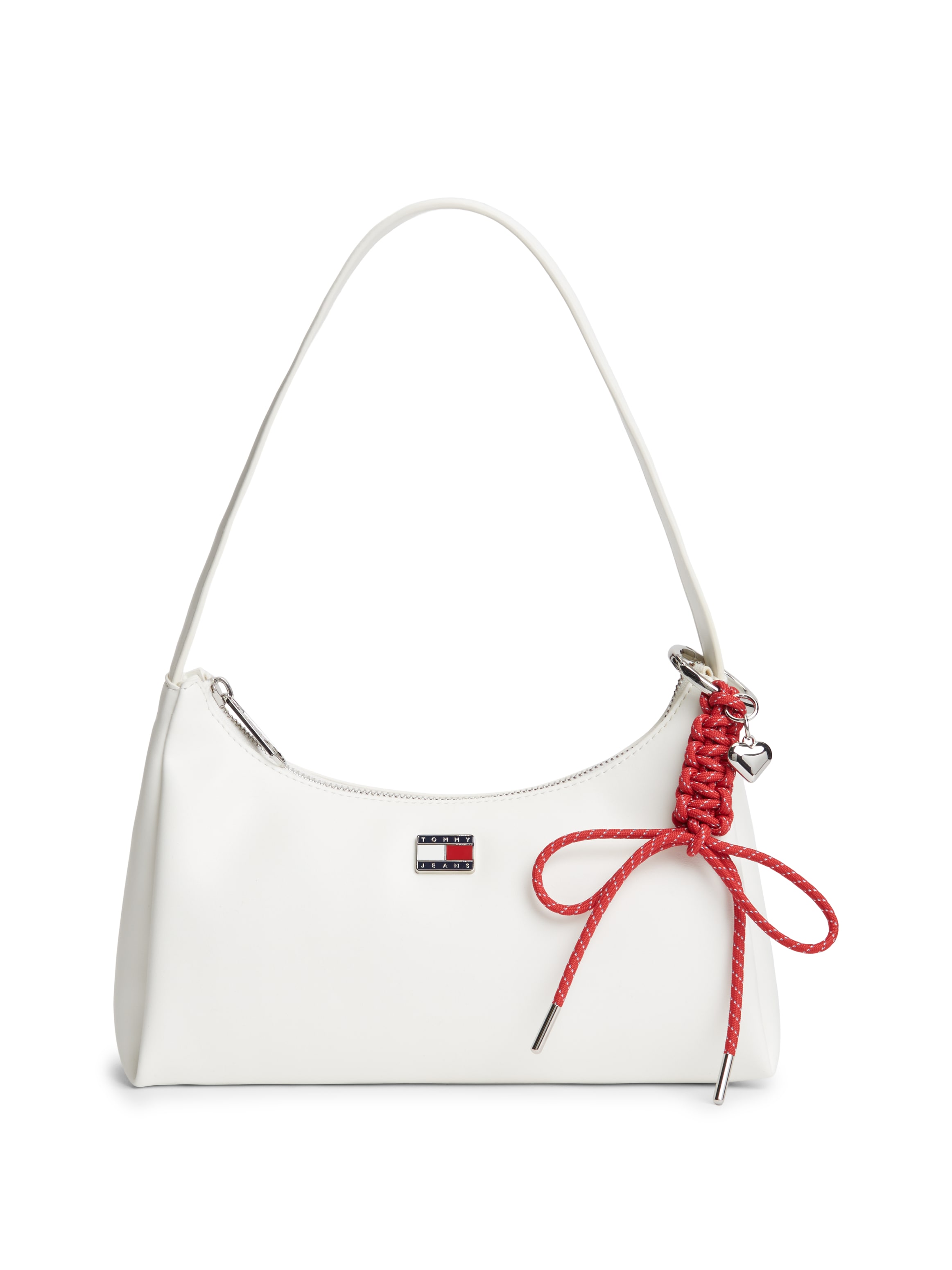 Tommy Jeans Schultertasche »TJW CITY CHARM SHOULDER BAG« Damen Schultertasche, Henkeltasche mit farbigem Schmuckelement