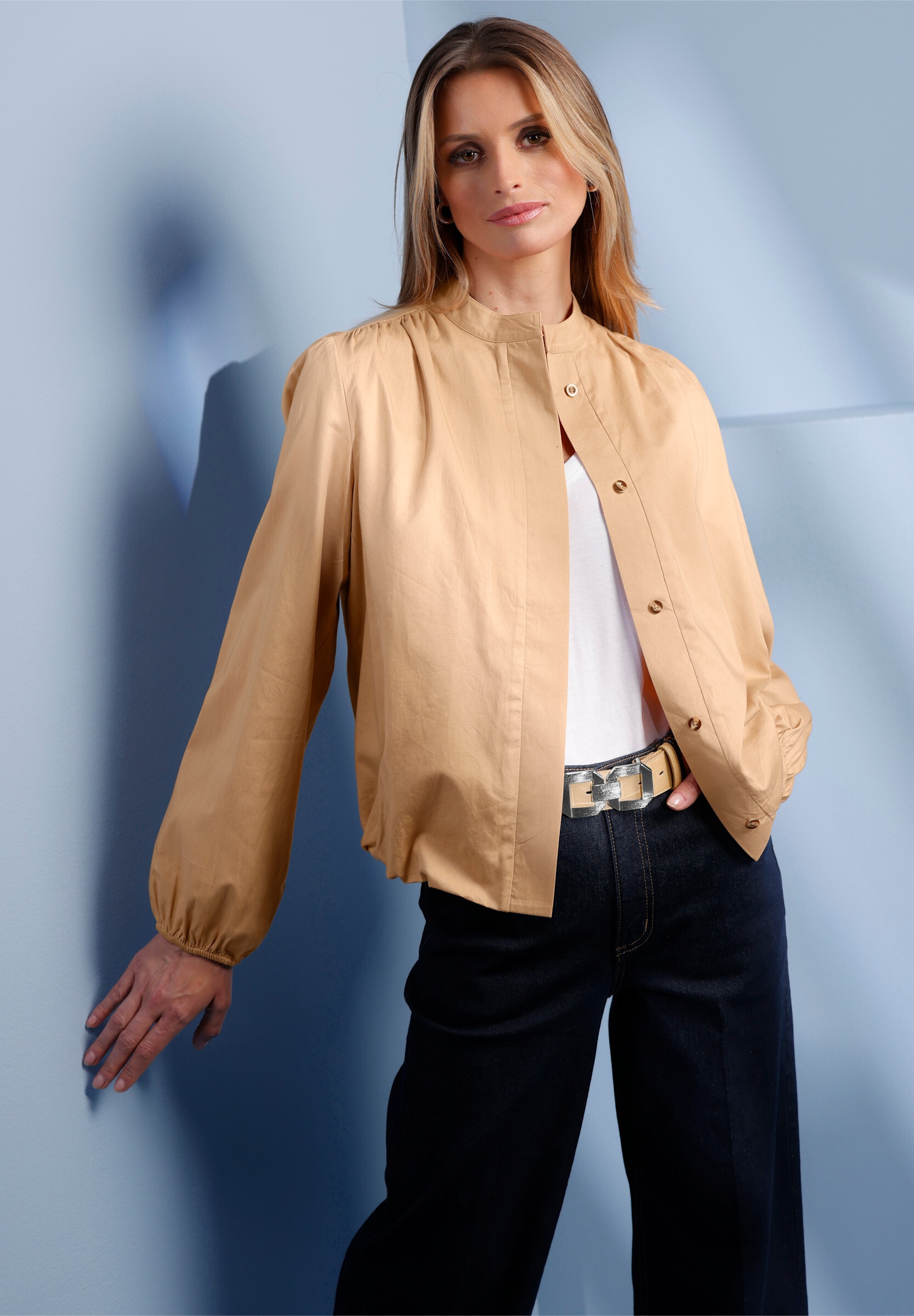 heine Blusenblazer »Blouson Blouson mit elastischen Abschlüssen«