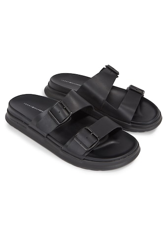 Pantolette »D DENSITY HILFIGER BUCKLE SANDAL«, Sommerschuh, Schlappen, Poolslides, mit...