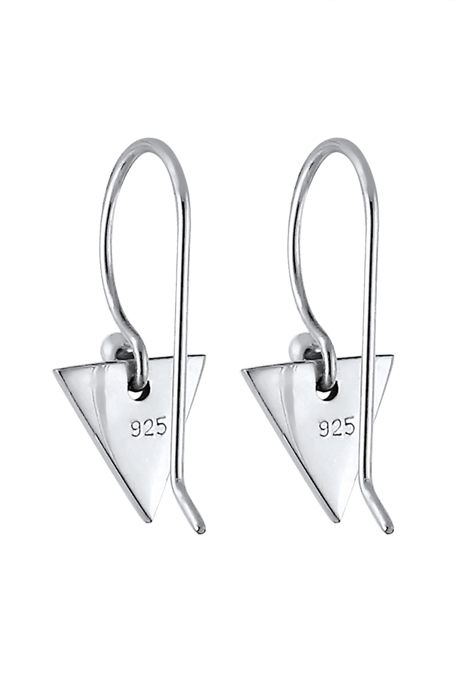 Elli Paar Ohrhänger »Ohrringe Ohrhänger Triangle 925 Sterling Silber«