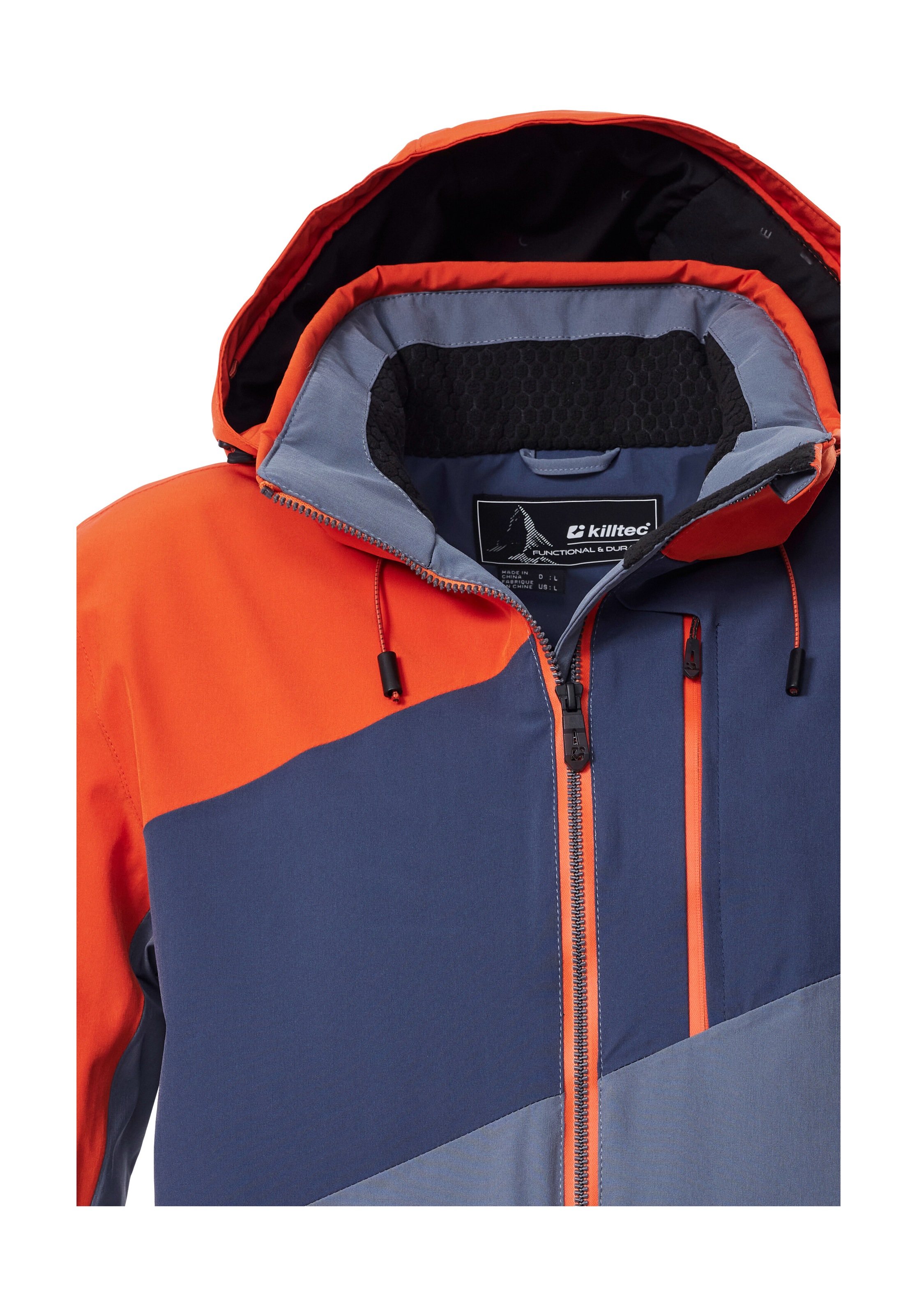 Killtec Skijacke »KSW 32 MN SKI JCKT«, Wasserdichte, atmungsaktive Skijacke mit abnehmbarer Kapuze