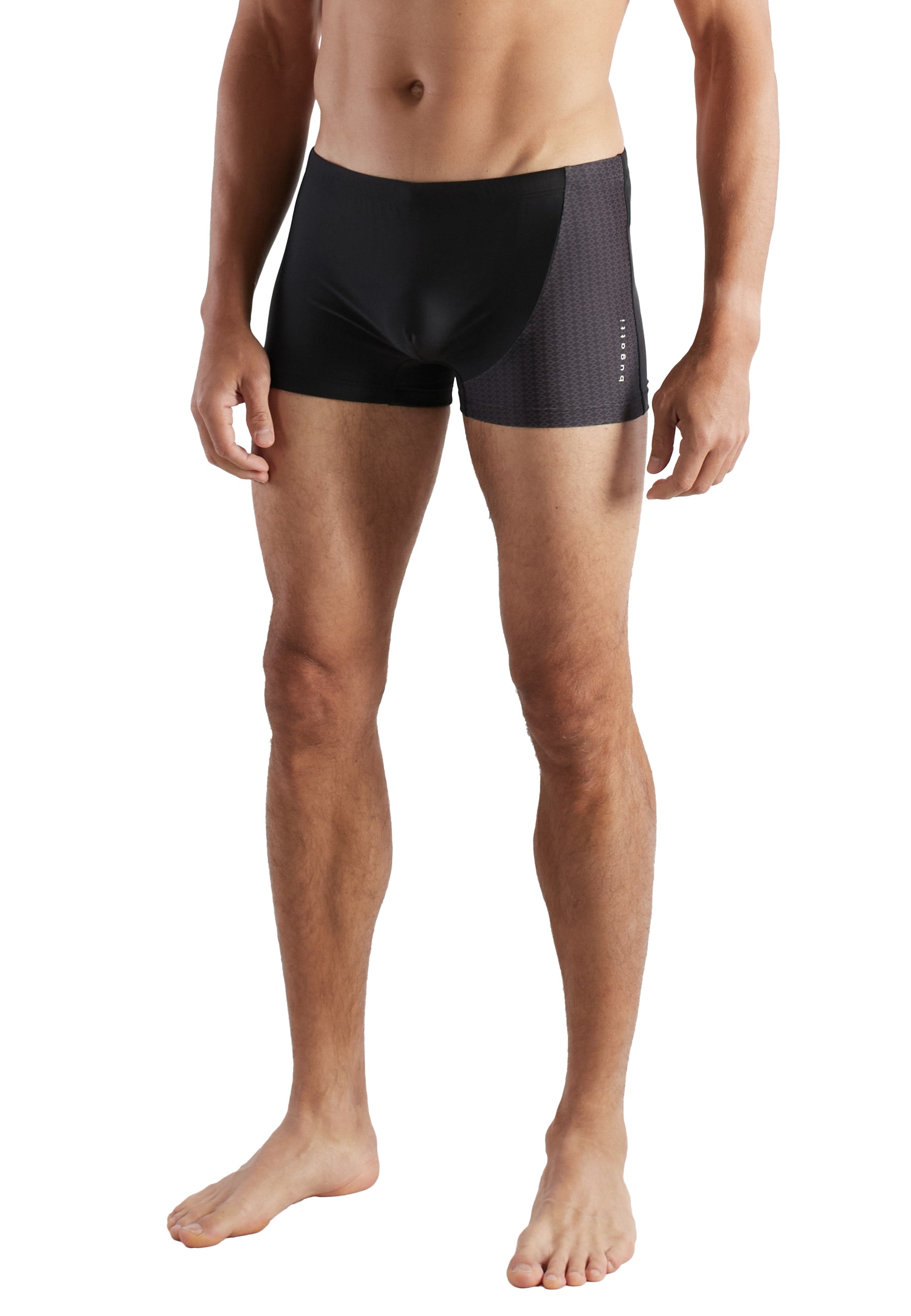 bugatti Badepants gemustert, basic, mit Logo, bequem