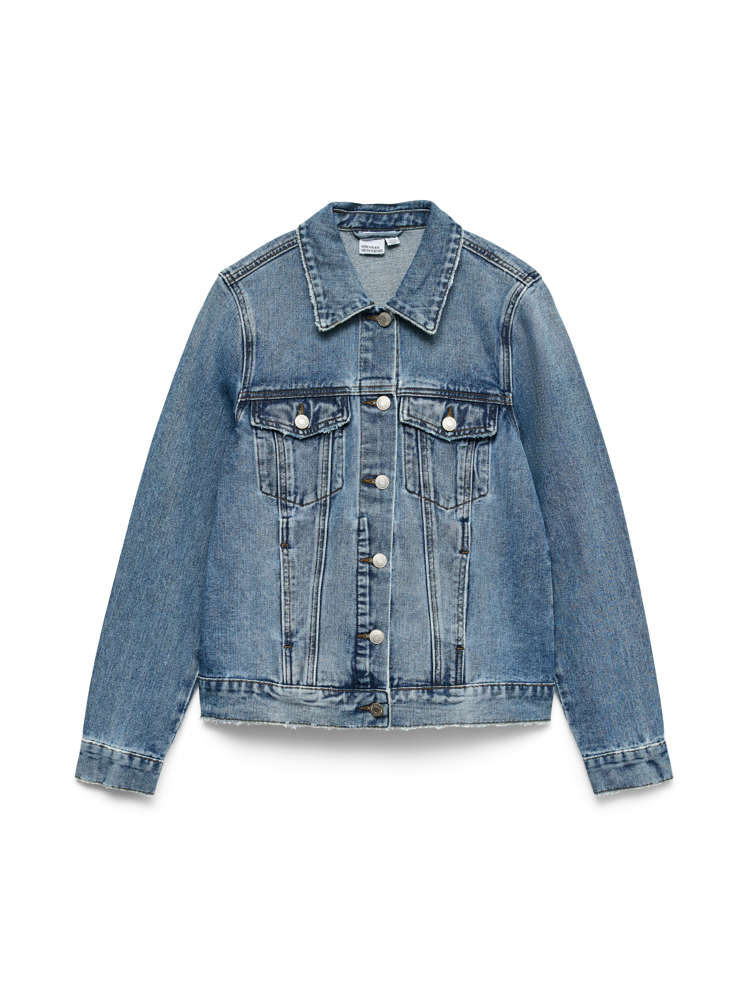 Vero Moda Jeansjacke »VMZORICA LS DENIM JACKET MIX NOOS«, mit leichten Destroyed Effekten