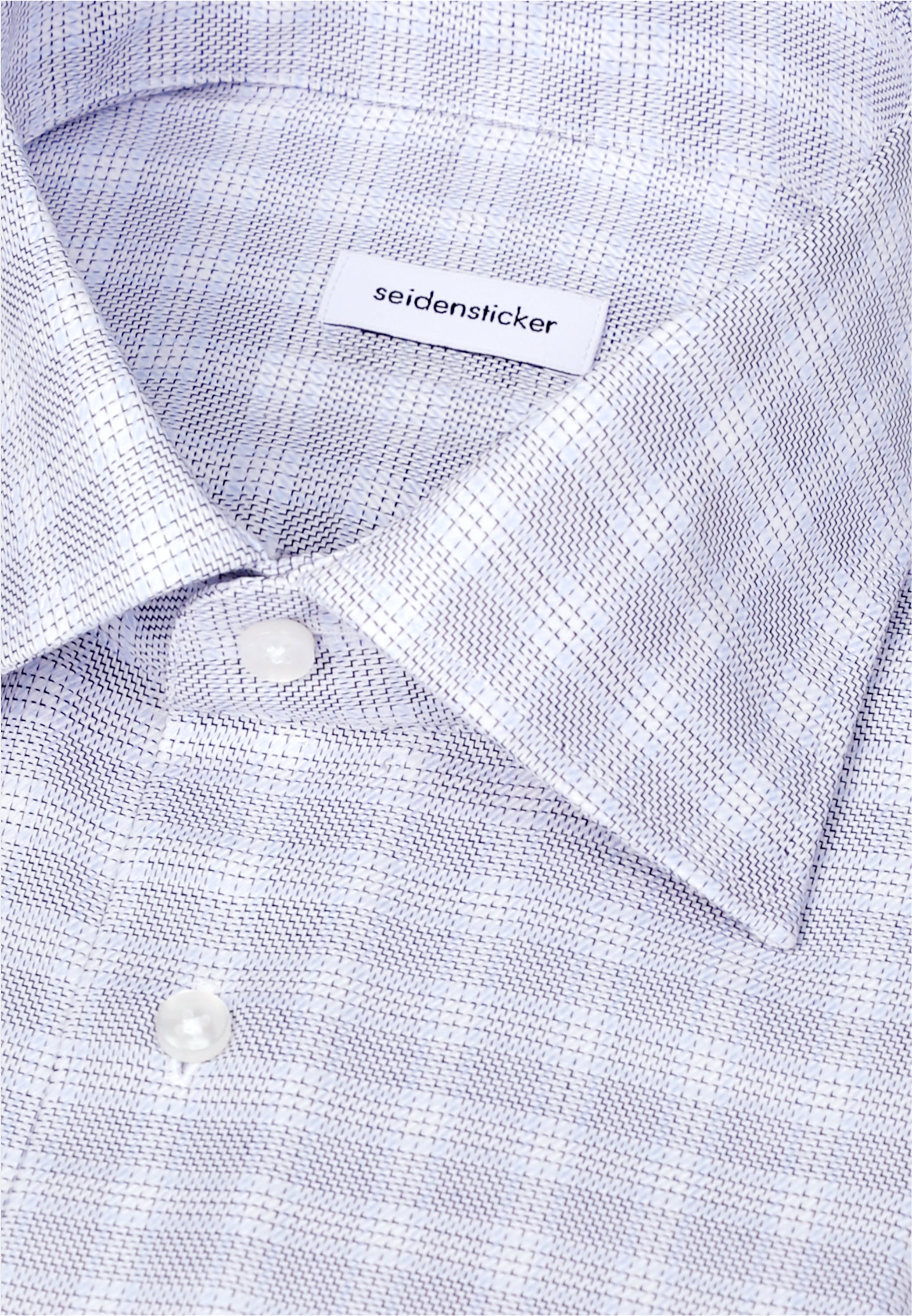 seidensticker Businesshemd »Schwarze Rose« Slim 1/1 Kentkragen Karo