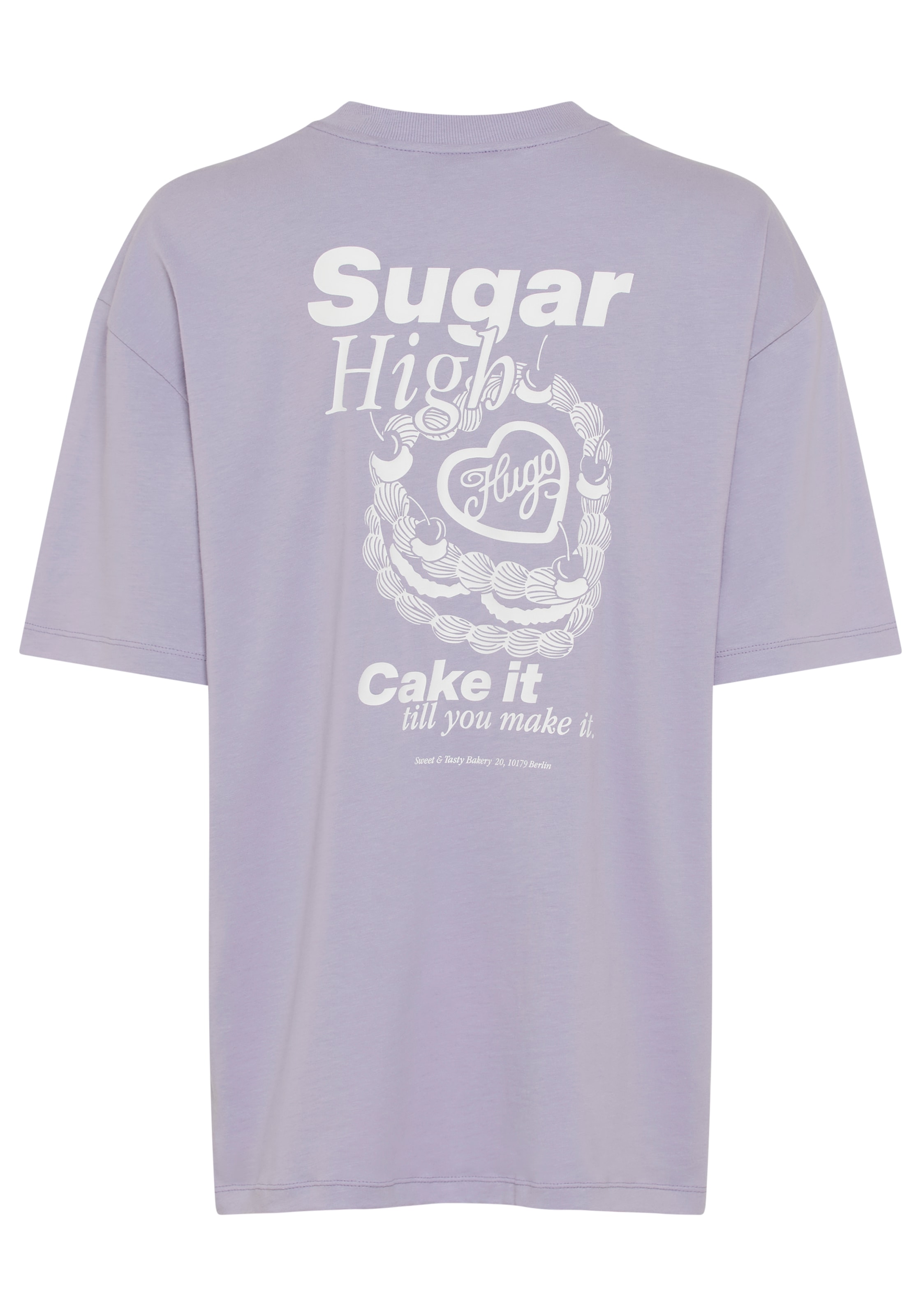 HUGO Blue T-Shirt »Oversized Tee« mit Print, Rundhals