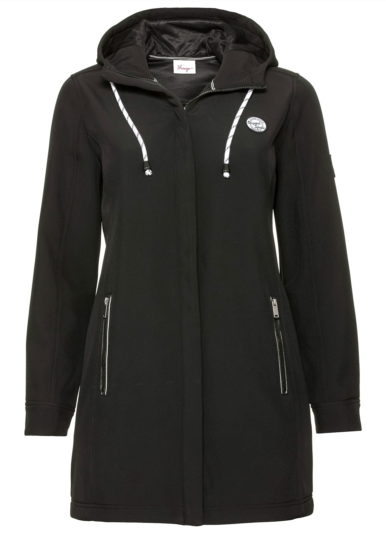 Sheego Softshelljacke, mit Kapuze