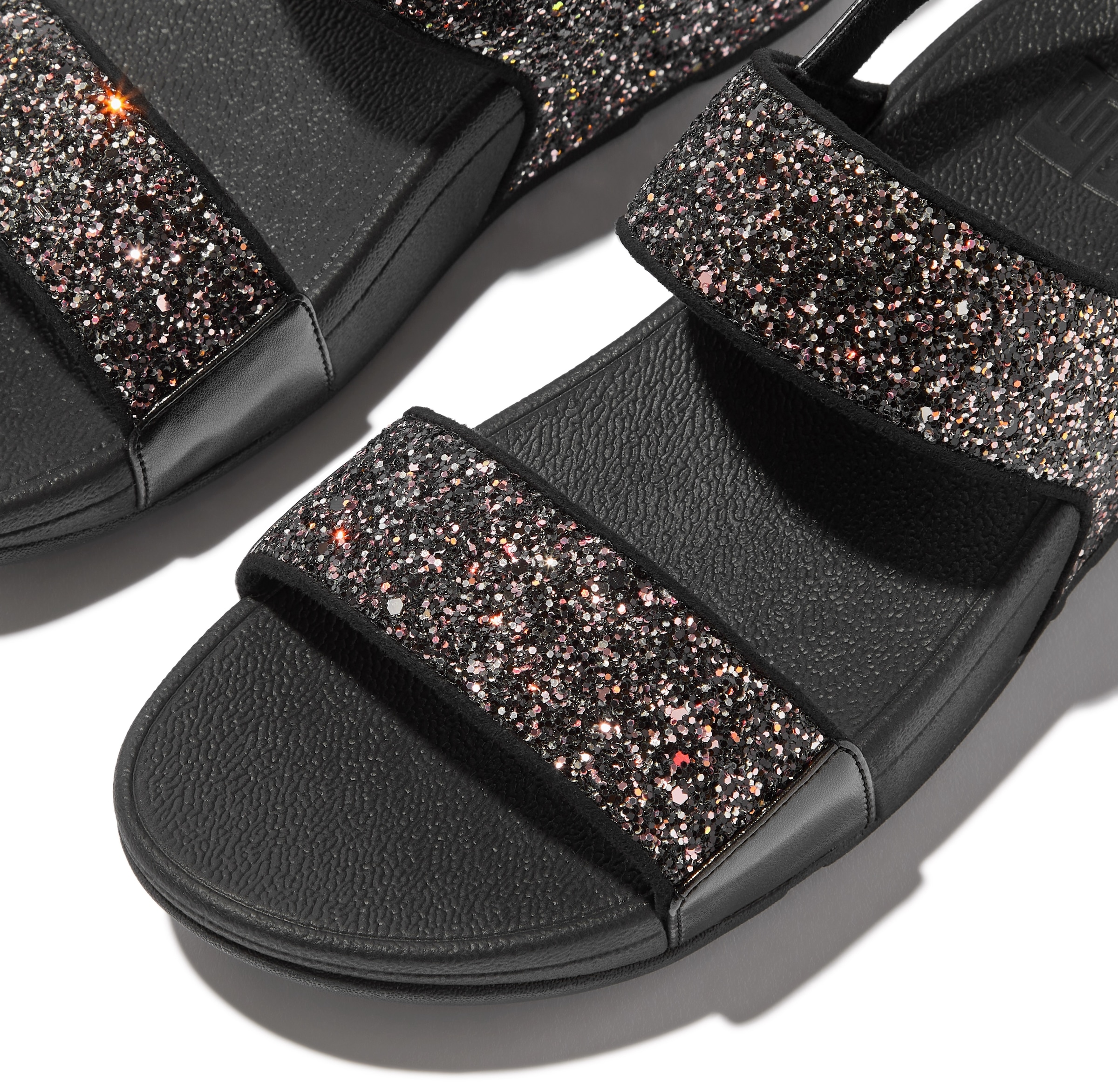 Fitflop Sandale »LULU«, Keilsandale, Sommerschuh mit Glitter