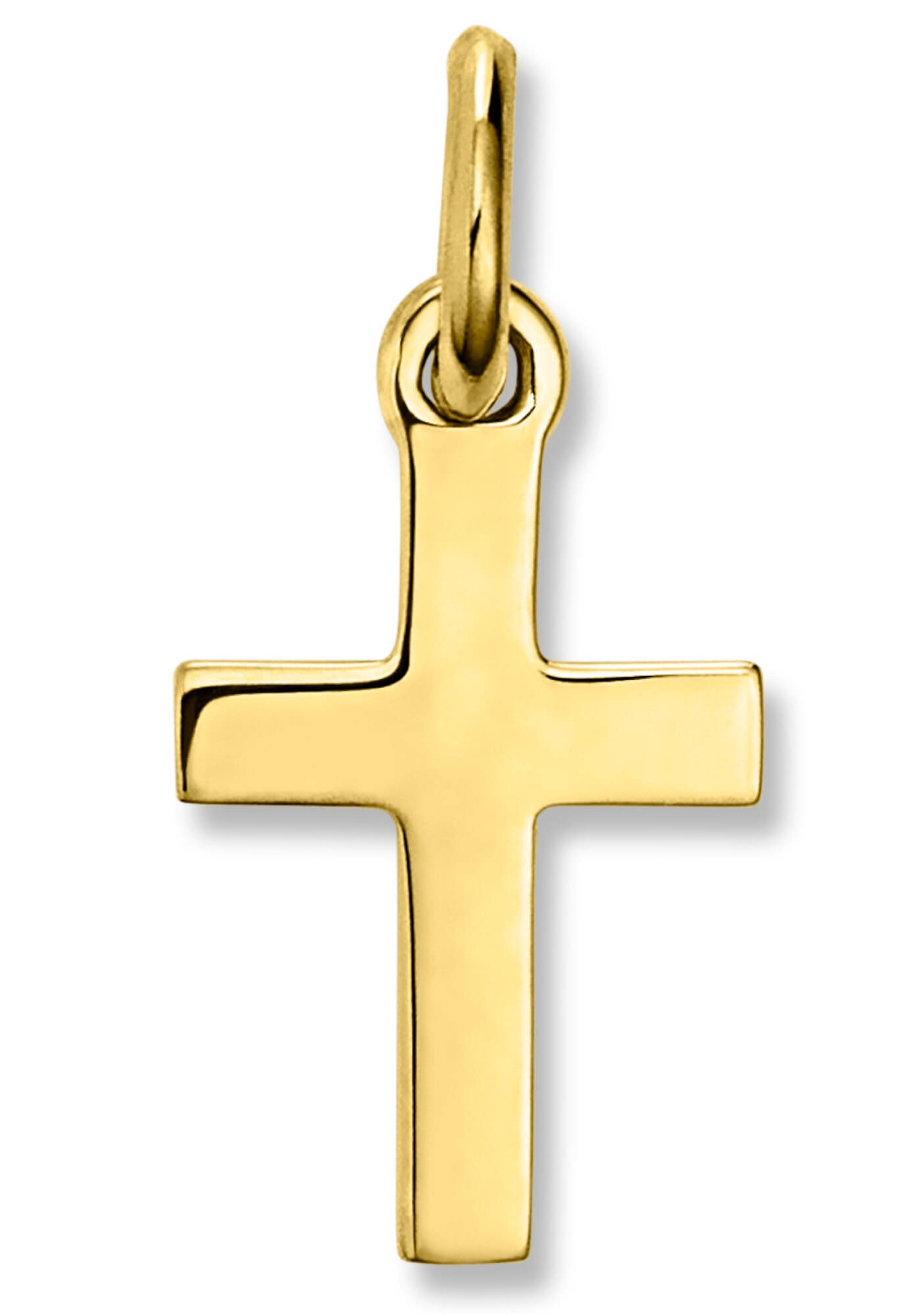 ONE ELEMENT Kettenanhänger »Kreuz Anhänger aus 333 Gelbgold«