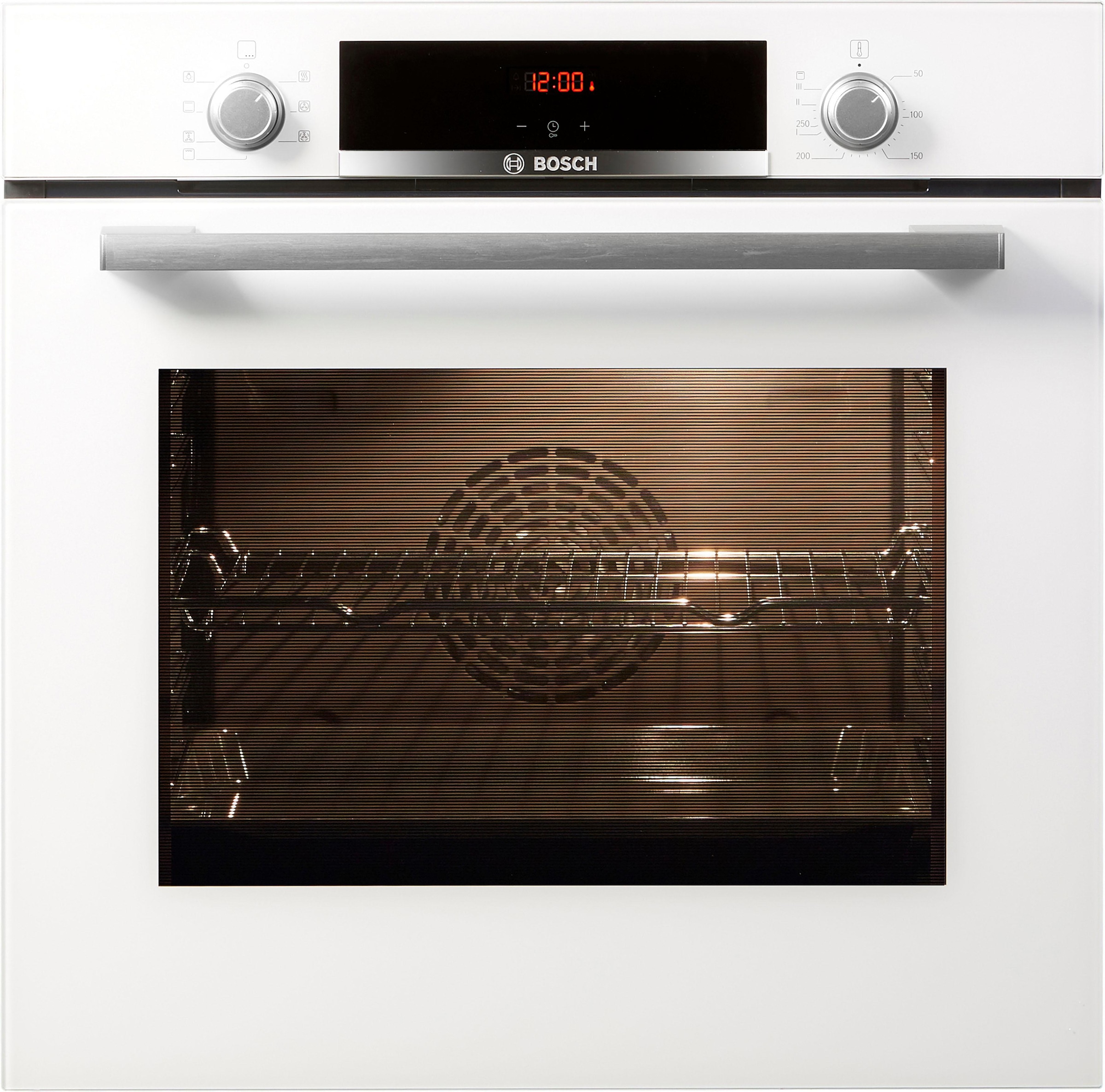 BOSCH Einbaubackofen 4 »HBA533BW1«, mit Teleskopauszug nachrüstbar, ecoClean Direct