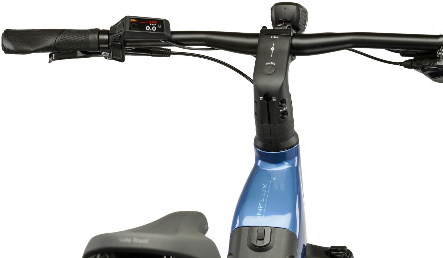 Kross »Influx Hybrid SUV 2.0 16,7Ah / 600 Wh 29 Zoll blau 9 Gänge 2026« 9 Gang Shimano CUES U4000 Schaltwerk Kettenschaltung Mittelmotor 250 W