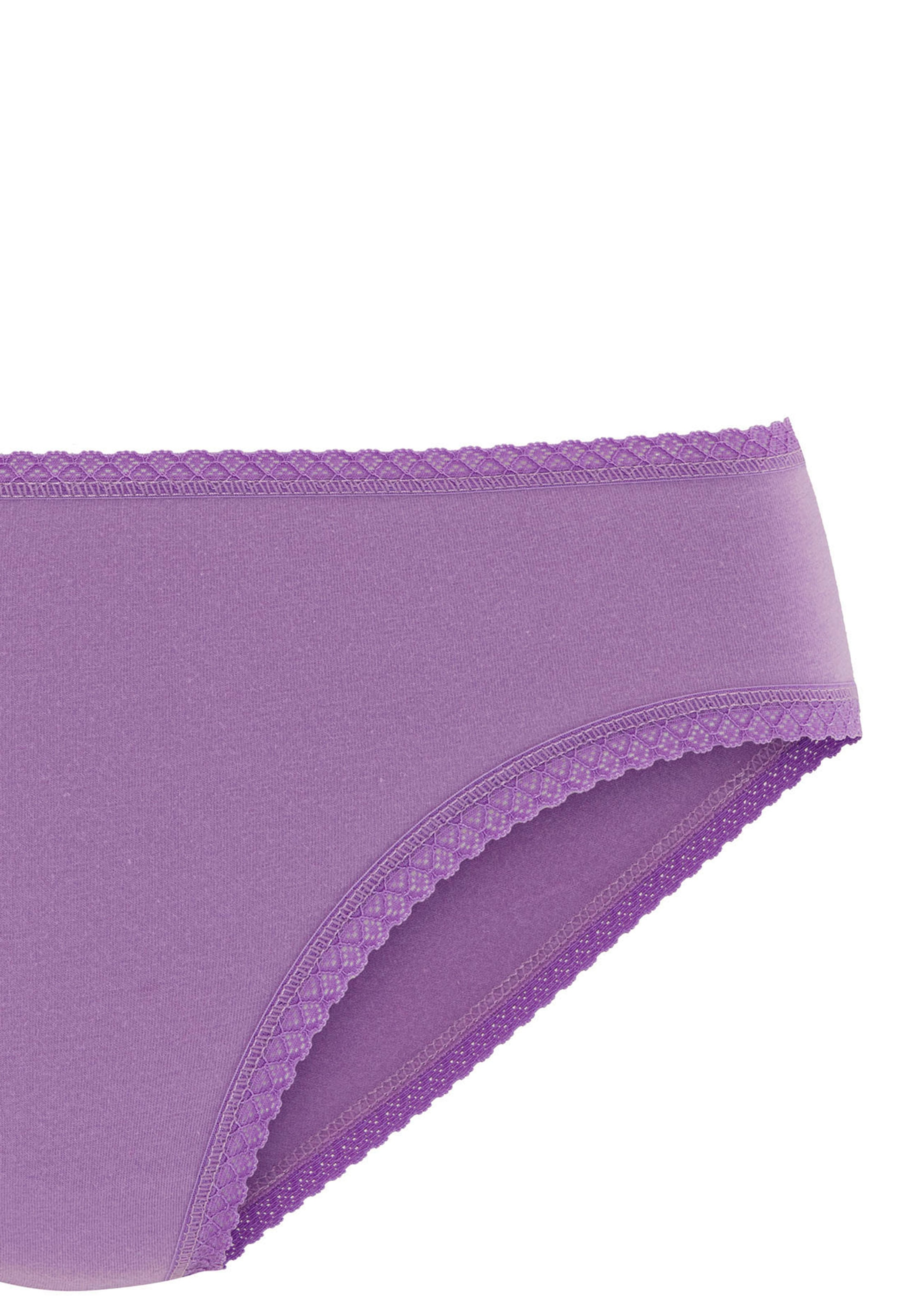Vivance Jazz-Pants Slips, (7er-Pack), aus weicher Baumwollqualität mit feiner Spitzeneinfassung