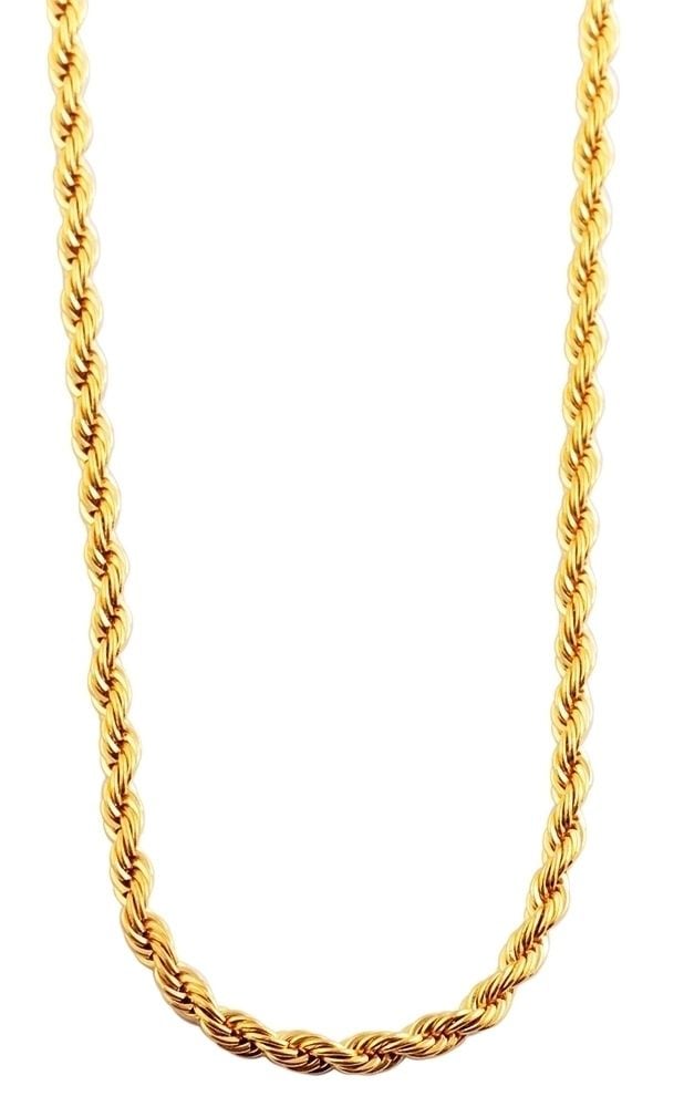 Adelia´s Gliederkette »Unisex Halskette ¿ Kordelkette aus Edelstahl«