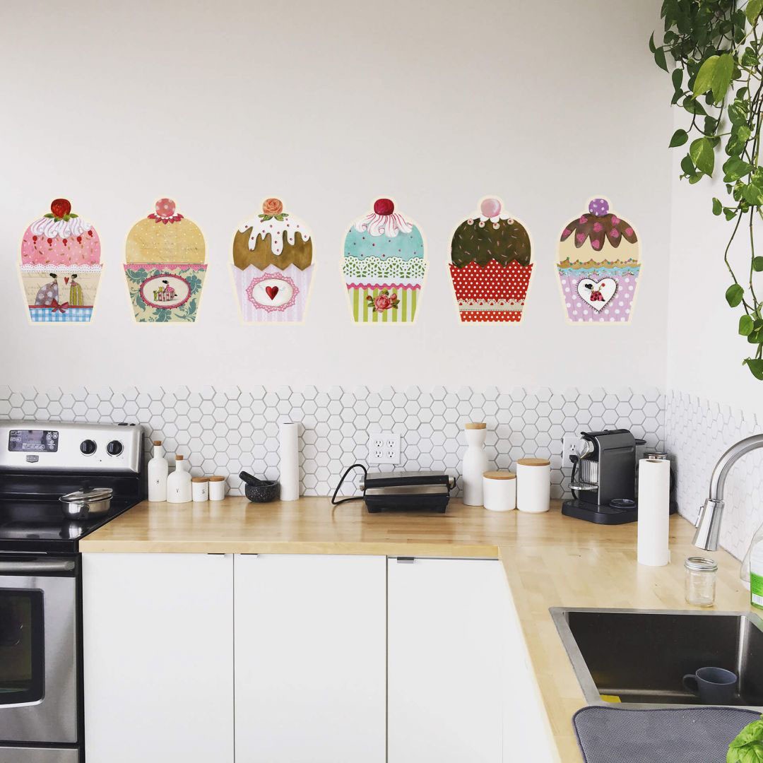 Wall-Art Wandtattoo »Zauberhafte Märchen Muffins OTTO bestellen bunt«, St.) Shop Online (1 im