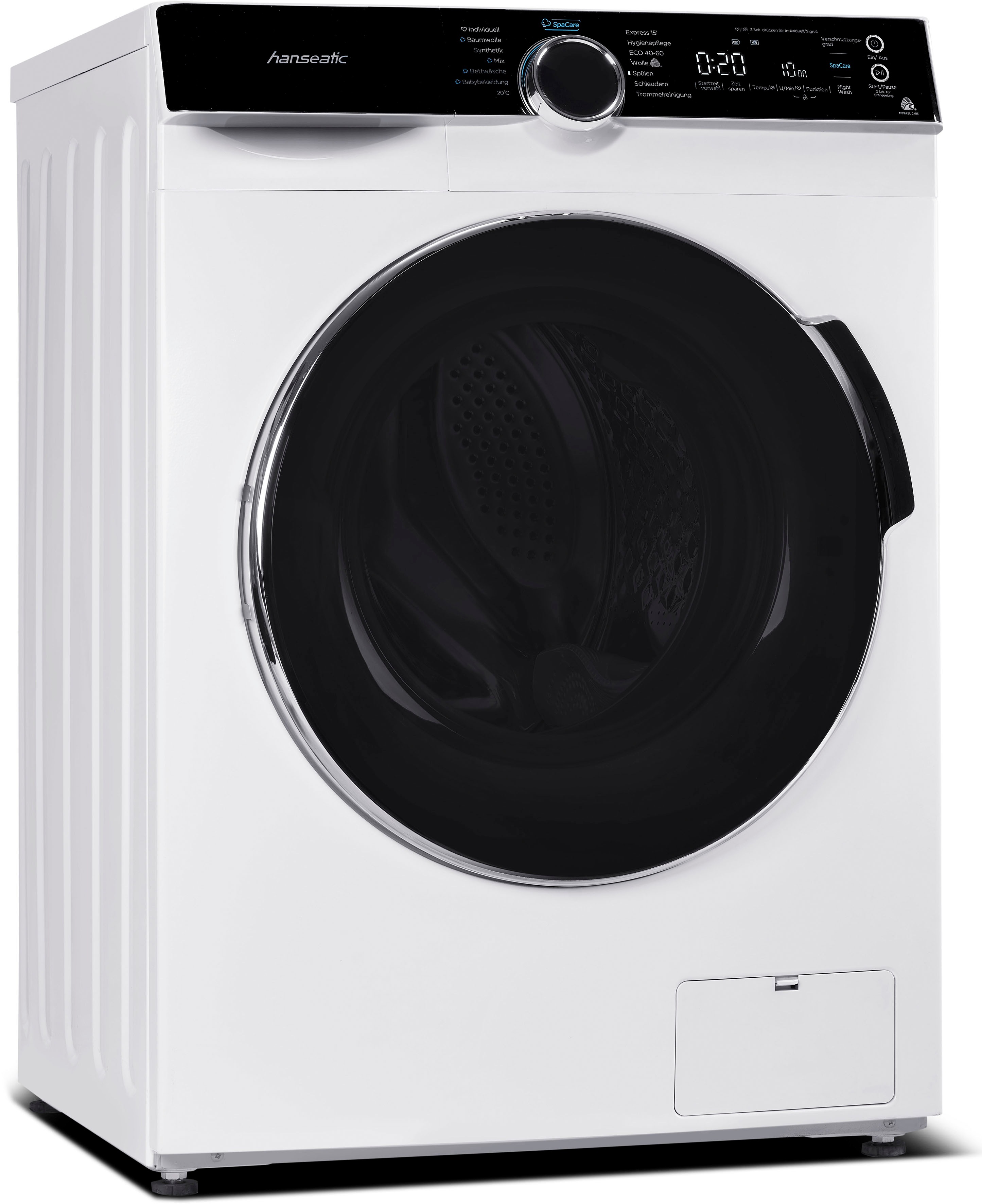 Hanseatic Waschmaschine »HWMK714B« 7 kg 1400 U/min Nachtwaschprogramm, AquaStop, Dampfoption in weiß